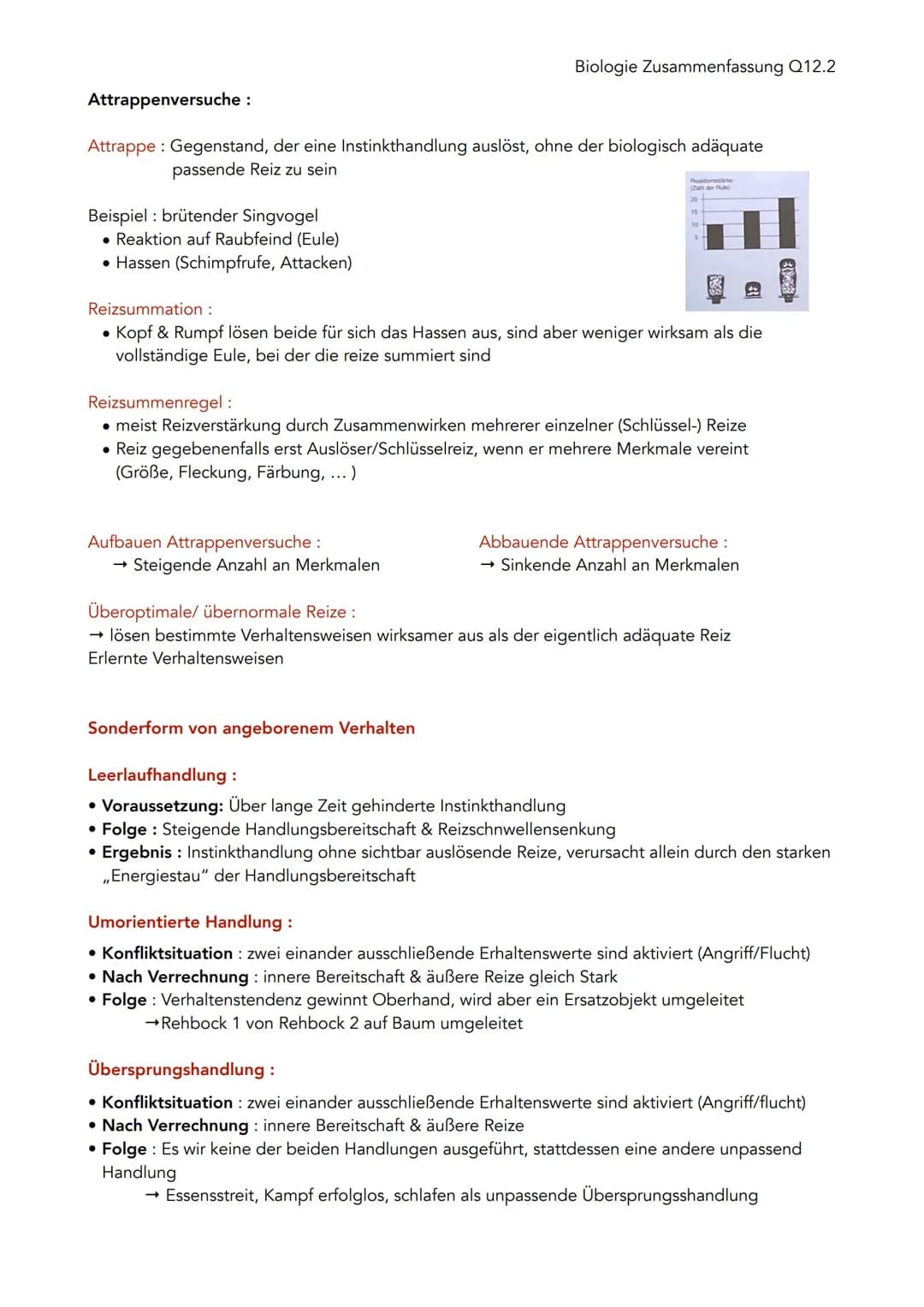 Biologie Zusammenfassung Q12.2

Verhaltensbiologie

Untersuchung von Verhalten

• Alle beobachtbaren Bewegungen, Körperstellungen und Lautäu
