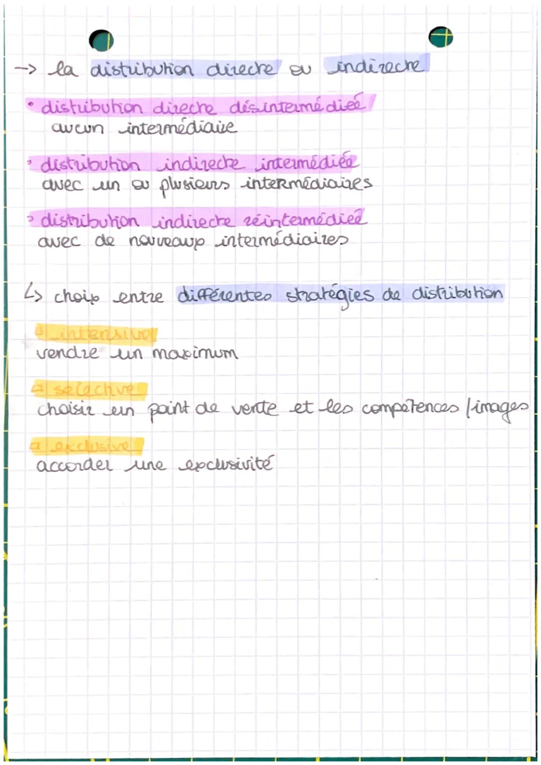 chap 7

Les enjeux et les formes de
distribution

merca

la distribution est l'ensemble des spérations
qui permettent d' acheminer un produi