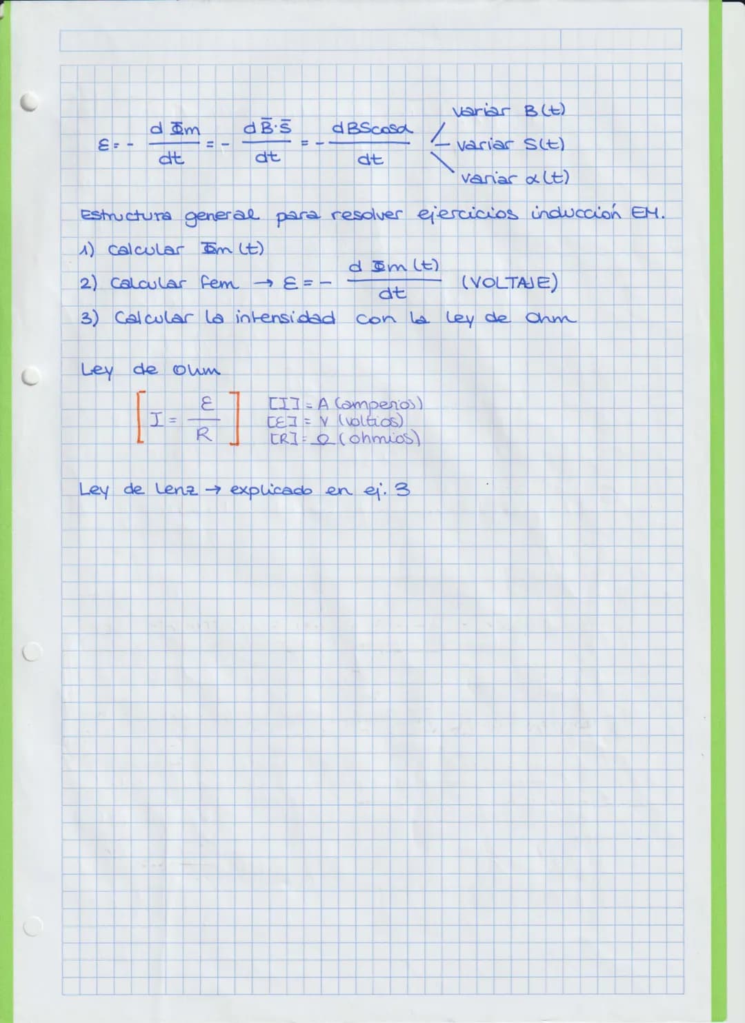 T3 comente eléctrica crea B (Ley de Ampère)
T4 Inducción La variación de & crea comente eléctrica inducida
TEMA 4. INDUCCIÓN ELECTROMAGNÉTIC