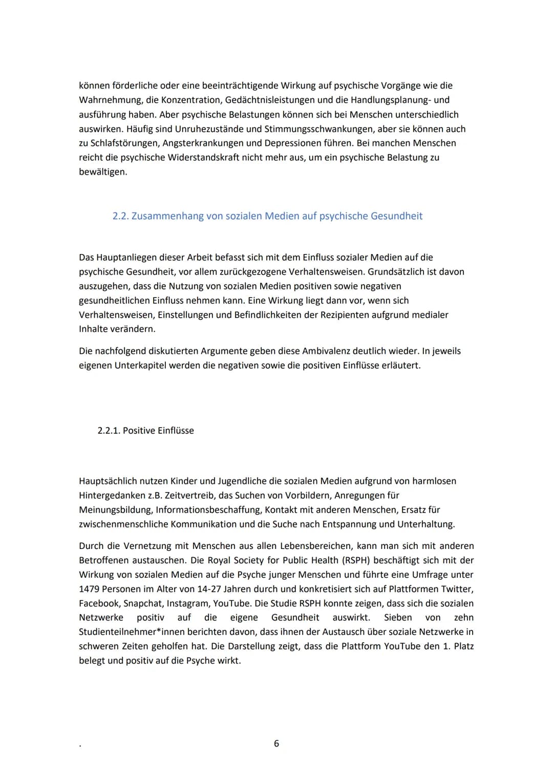 Berufliches Gymnasium

Seminararbeit zum Thema:

Wirkung von sozialen Medien auf das Wohlbefinden Kinder und
Jugendlicher

Name

Kurs:..

Ku