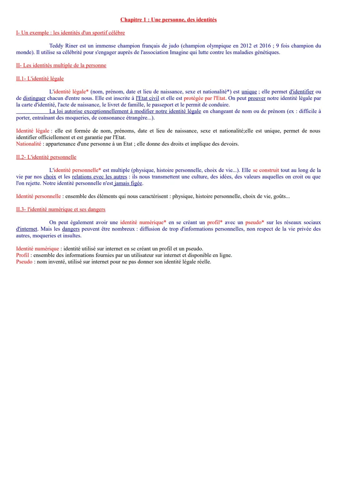 Chapitre 1: Une personne, des identités

1- Un exemple: les identités d'un sportif célèbre

Teddy Riner est un immense champion français de 