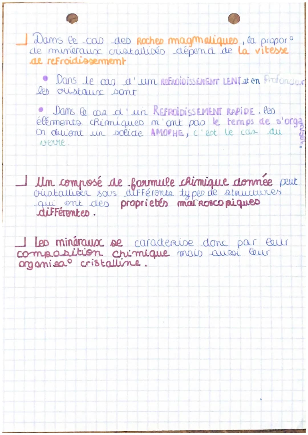 - SVT: cristaux

LE CHLORURE DE SODIUM SOLIDE
ist constitué d'um ompilement régulier d'ions,
c'est L'ÉTAT CRISTALİN

JUNE STUCTURE CRISTALIN
