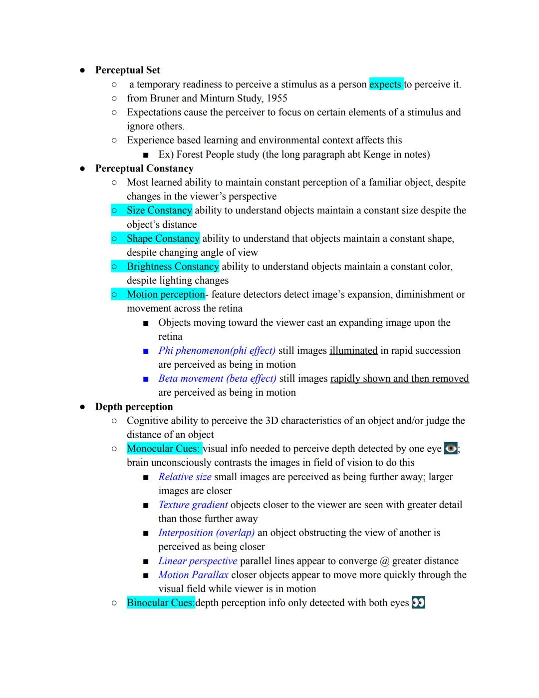 
<p>Sensations are the processes through which sensory organs/receptor cells detect stimuli, and transduction is the conversion of stimuli i