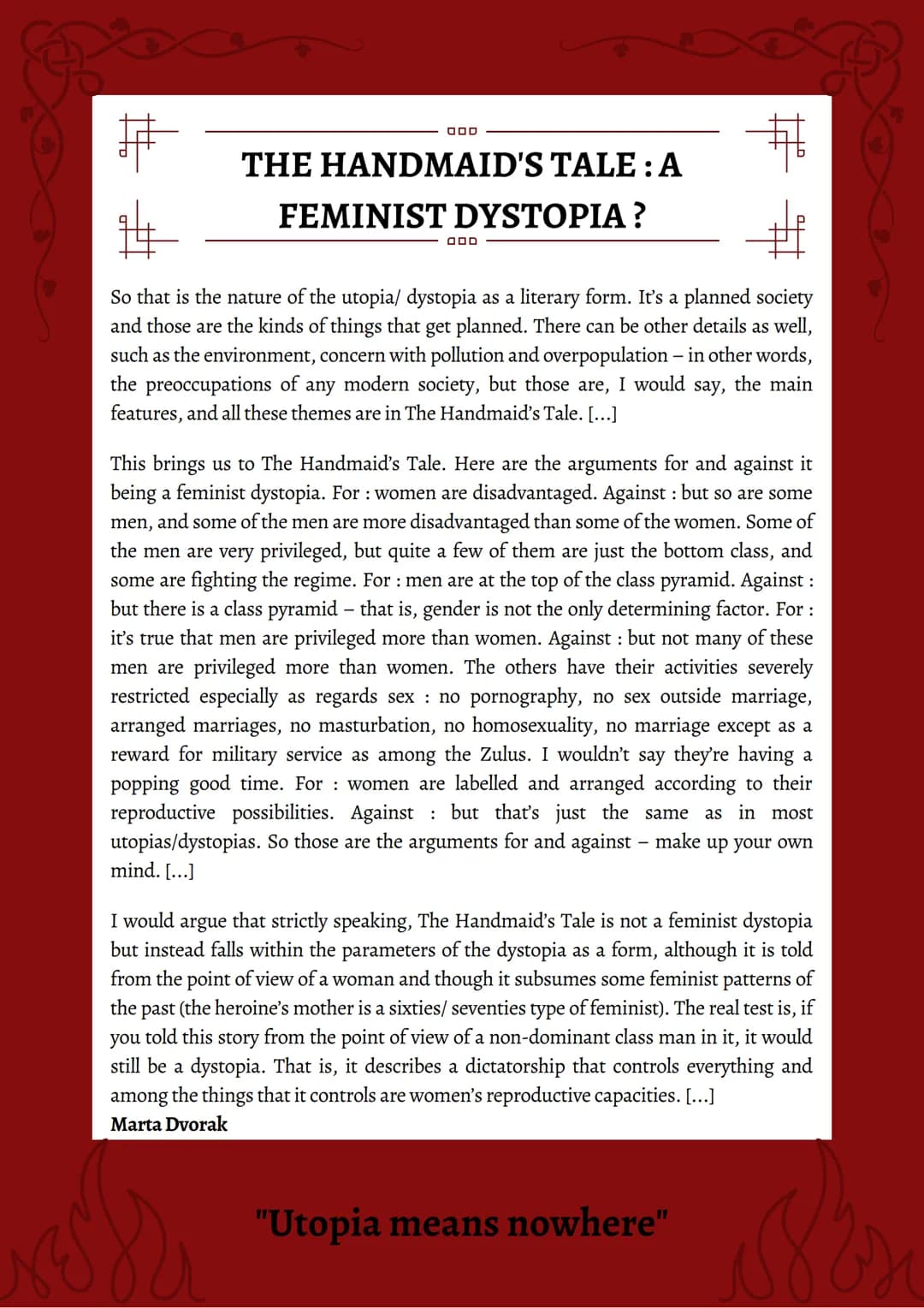 Imaginary

To what extent is feminism
represented in dystopias ?





Akane Takahashi
Classe
Établissement scolaire 000
# TABLE OF CONTENT
0