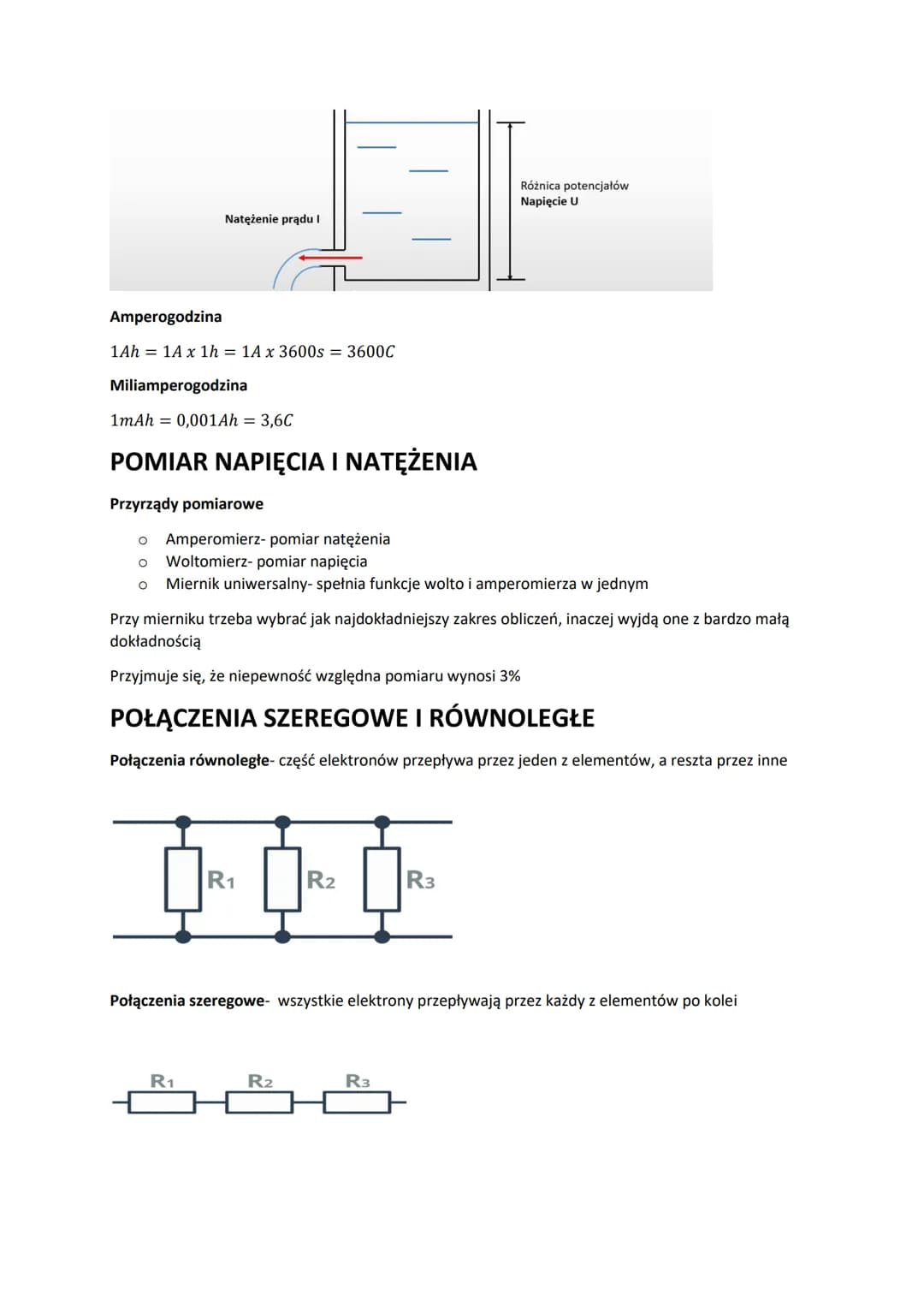 # OBWODY ELEKTRYCZNE

Prąd elektryczny- uporządkowane przepływy ładunków (metale- przepływ elektronów, roztwory-
przepływ jonów, gazy- przep