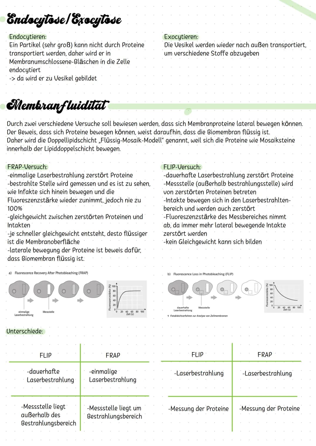 # Biologie Klausur

## Diffusion

Diffusion ist der ohne äußere Einwirkung eintretende Ausgleich von Konzentrationsunterschieden in
Flüssigk
