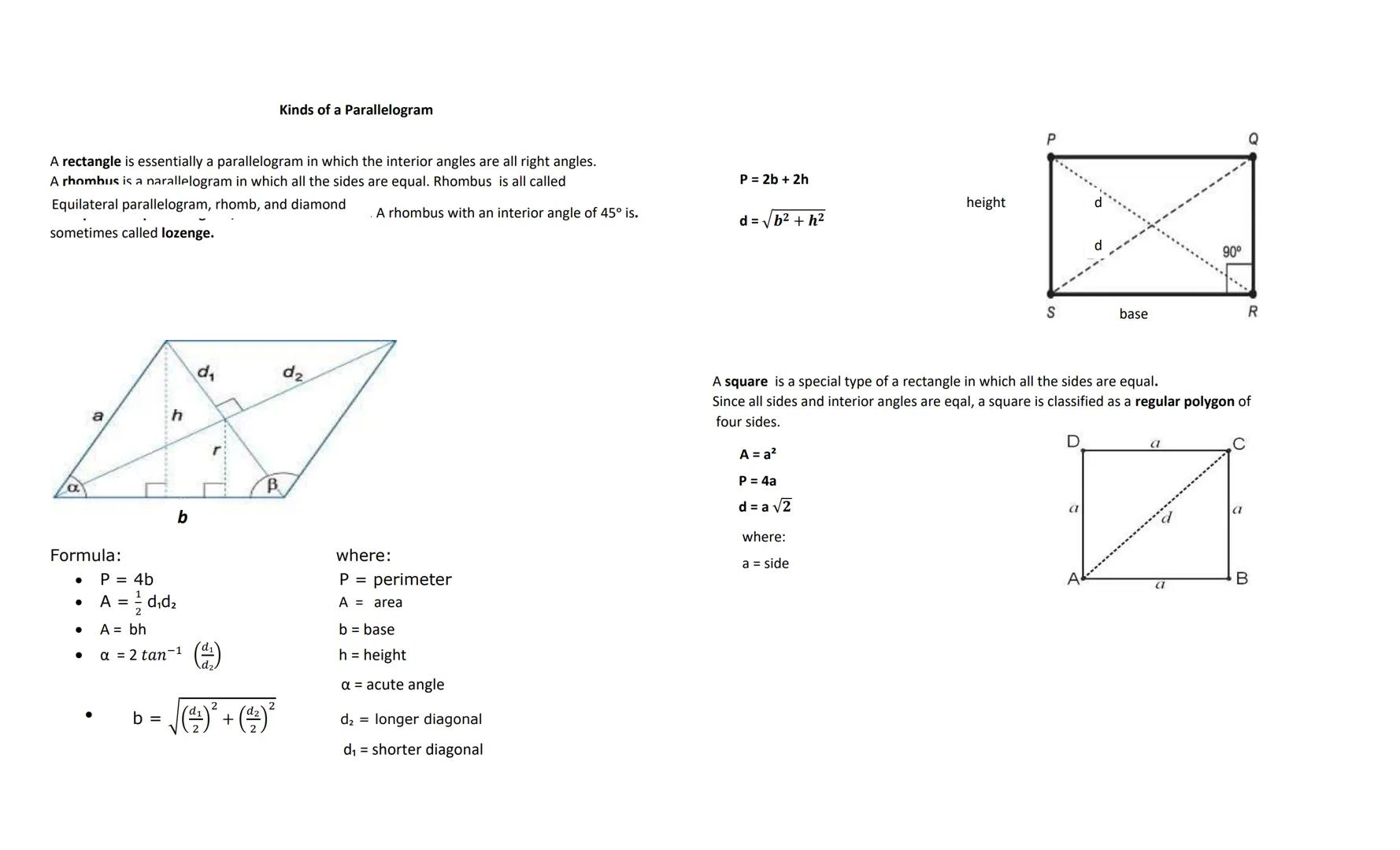 # Mensuration

A point is a zero-dimensional mathematical object that has position only and has no length, no
width nor thickness.

1.2 LINE