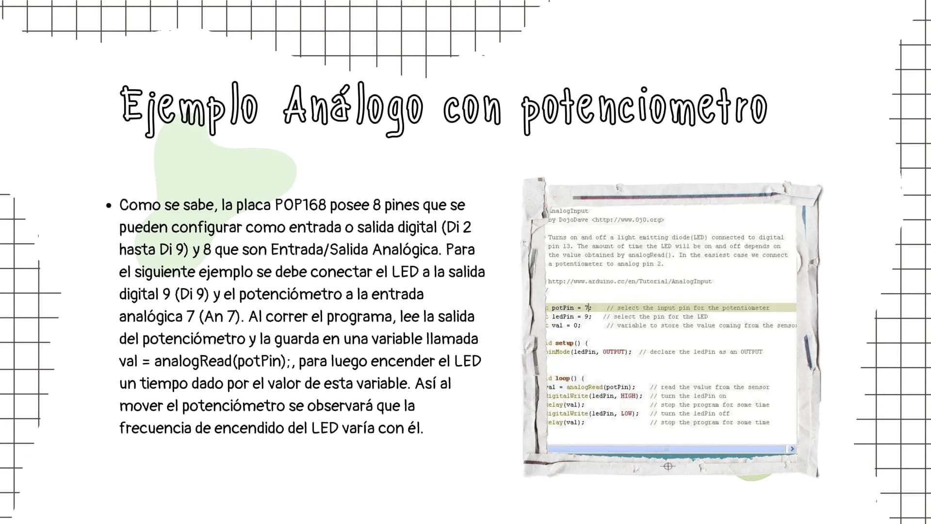 # Informática ENTRADAS Y SALIDAS

¿Qué son?

ANALOGAS:

Una señal análoga es una señal cuyo valor puede
encontrarse en cualquier lugar de un