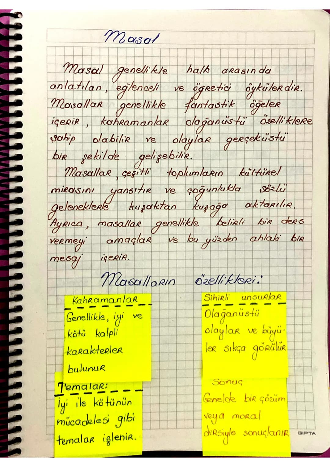 Masal

Masal genellikle halk arasın da
anlatılan, eğlenceli ve öğretici öykülerdir.
Masallar genellikle fantastik öğeler
İçerir, Kahramanlar
