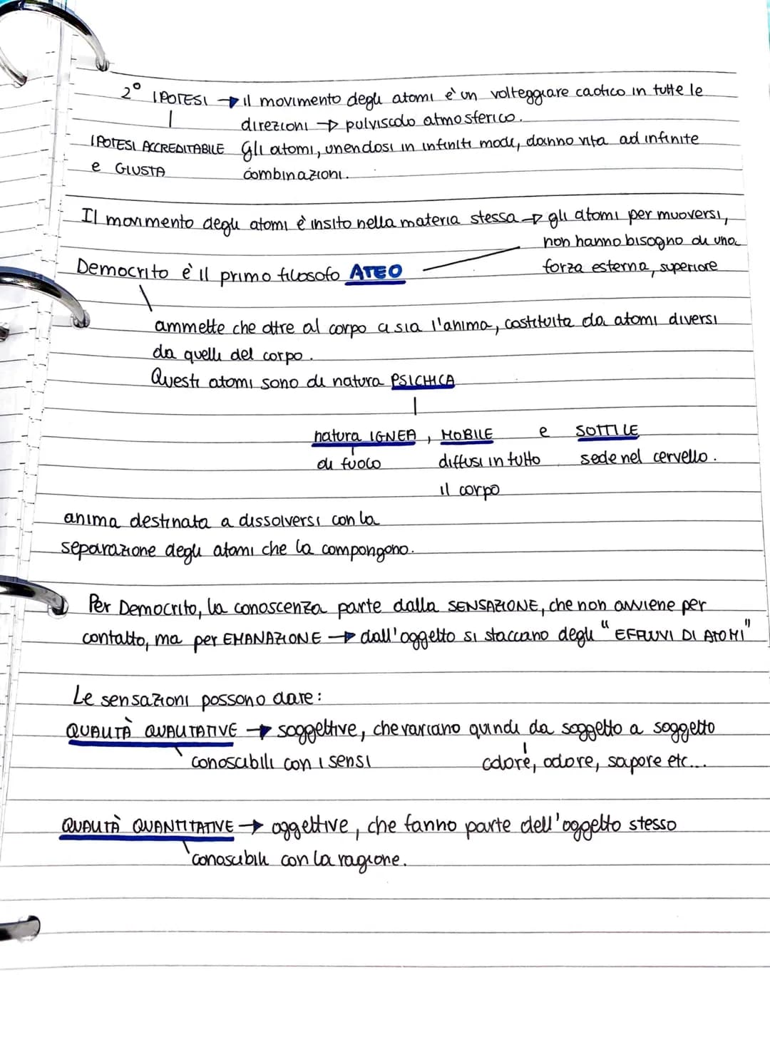 Tutti i filosofi prima de Socrate = presocratica
Democrito però è considerato un POST SOCRATICO
perchè?
studia la natura ma è contemporaneo 