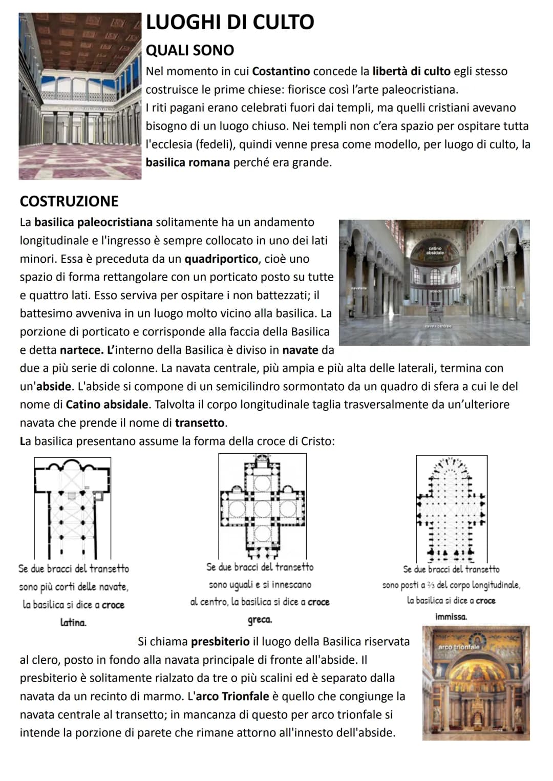 # ARTE PALEOCRISTIANA

## NASCITA

Prima dell'Editto di Milano (313 d.C.) con il quale Costantino
concedeva la libertà di culto, i cristiani
