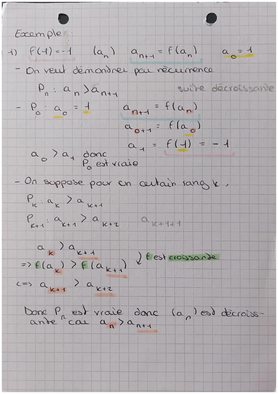 MATHS
# Raisonnements par recurrence: suites

Rappels:
Modes de générations:

Formule de récurrence:
$U_{n+1} = f(u_1)$

formule explicite: 