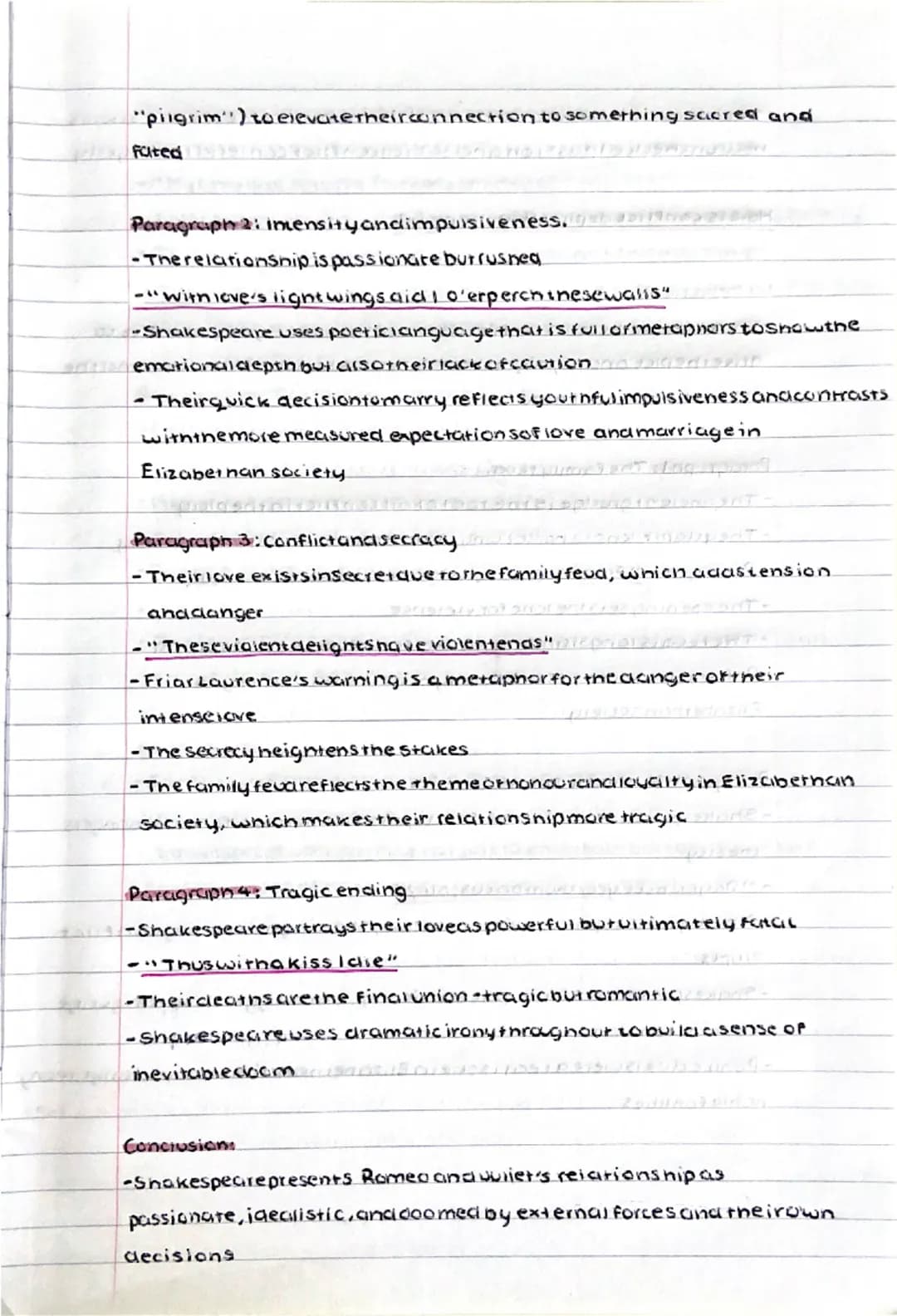 ROMEO AND JULIET ESSAY PLANS
How is the theme of fate presented in the play?
Introduction:
-fare is inevitable
-Shakespeare explores the pow