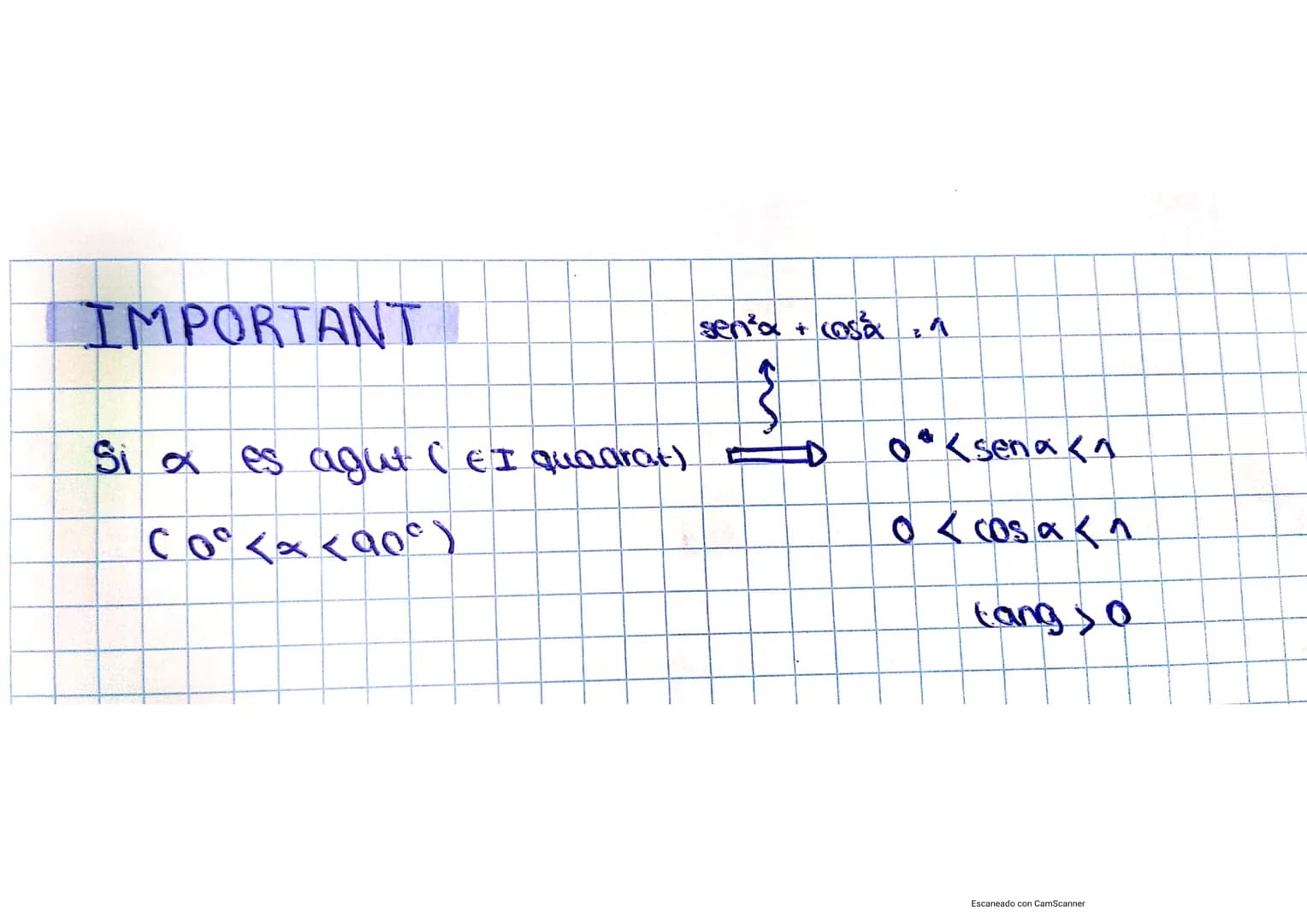 # TRIGONOMETRIA I NOMBRES COMPLEXOS

UNITAT 4: RESOLUCIÓ DE TRIANGLES

$(\text{Sina})^2$: $\sin^2x$
$(\cos x)^2$: $\cos^2x$
$(\text{tanga})^