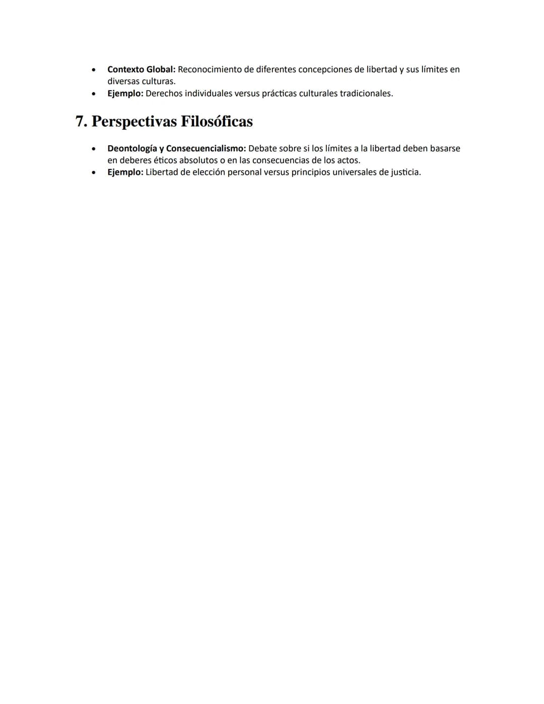 # Libertad y sus Límites

APUNTES//

1. Definición de Libertad

:

*   Concepto: Capacidad de actuar según la propia voluntad, sin restricci