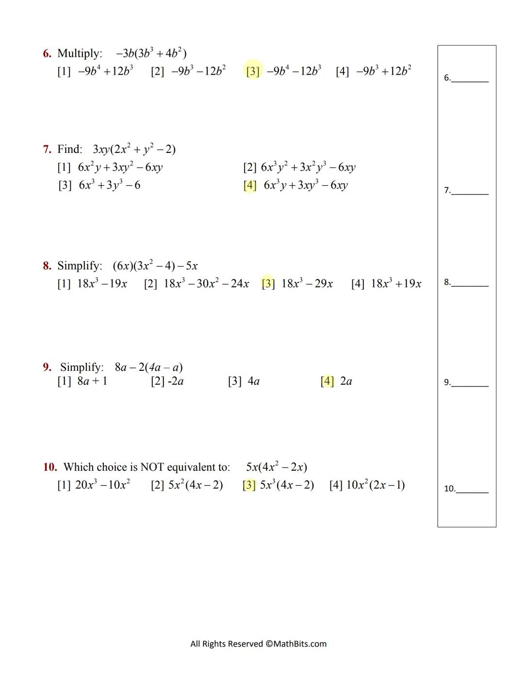 
<h2 id="addingpolynomialexpressions">Adding Polynomial Expressions</h2>
<ol>
<li><p><strong>(-3x² +5x-19) + (4x²–2x)</strong><br />
Answer: