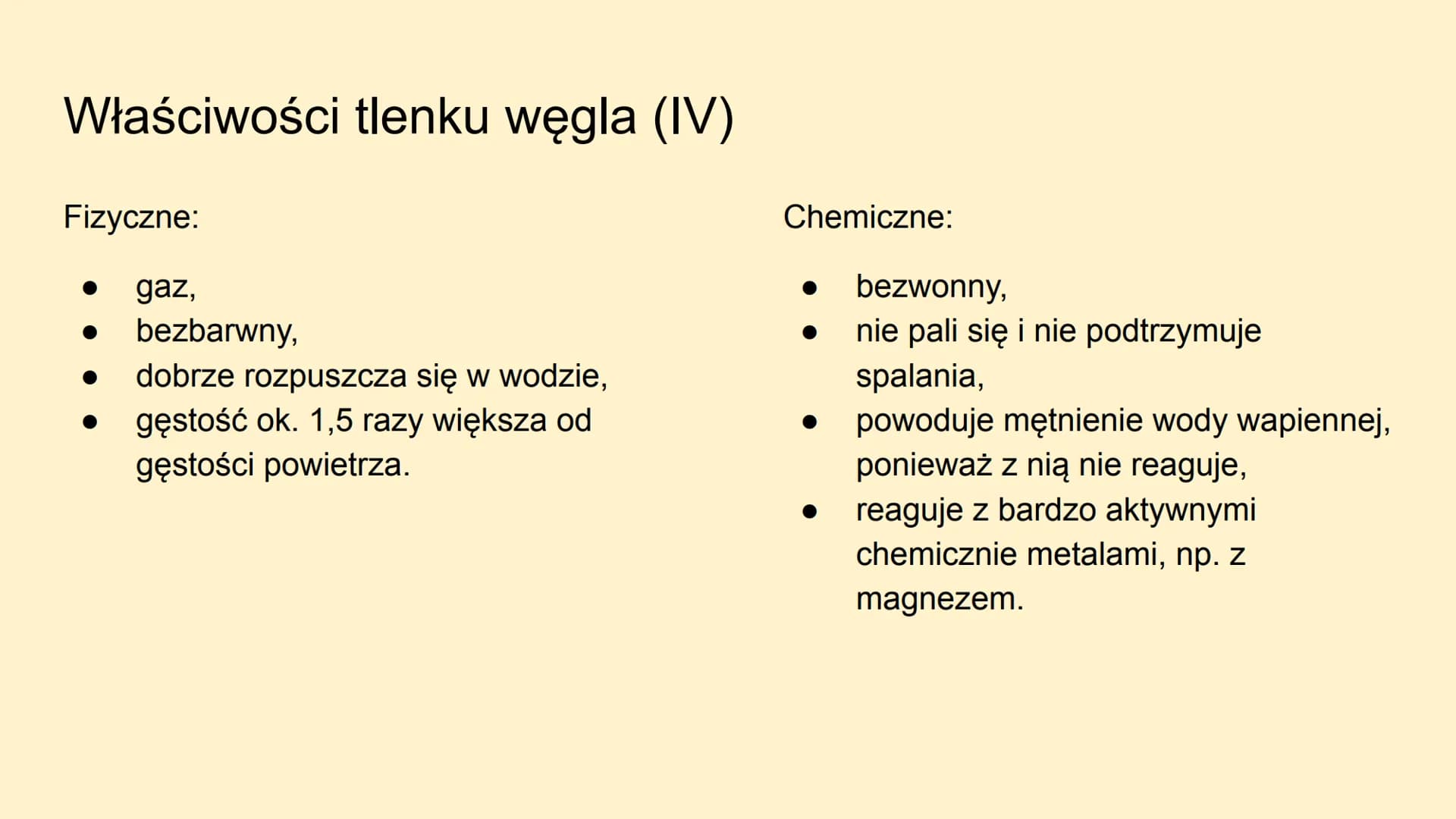 # Tlenek węgla (IV)

Inaczej dwutlenek węgla (CO2) Co to takiego?

Dwutlenek węgla, czyli związek chemiczny o
nazwie chemicznej tlenek węgla