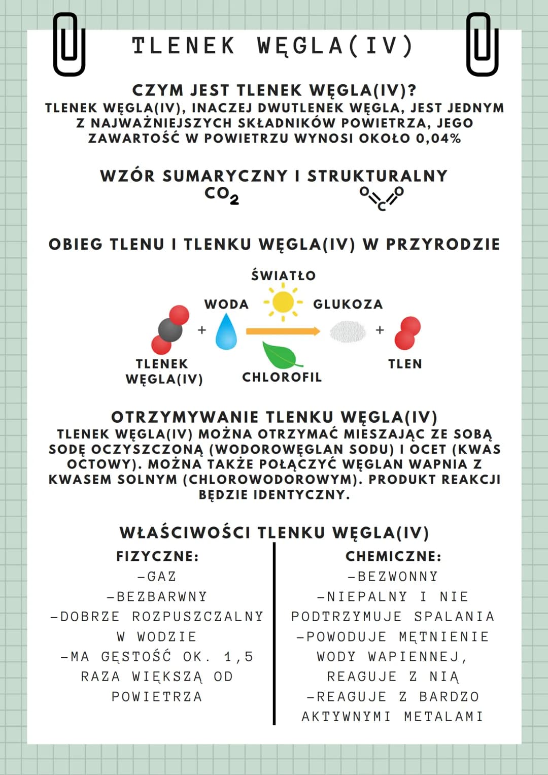 # TLENEK WĘGLA(IV)
@
CZYM JEST TLENEK WĘGLA(IV)?
TLENEK WĘGLA (IV), INACZEJ DWUTLENEK WĘGLA, JEST JEDNYM
Z NAJWAŻNIEJSZYCH SKŁADNIKÓW POWIET