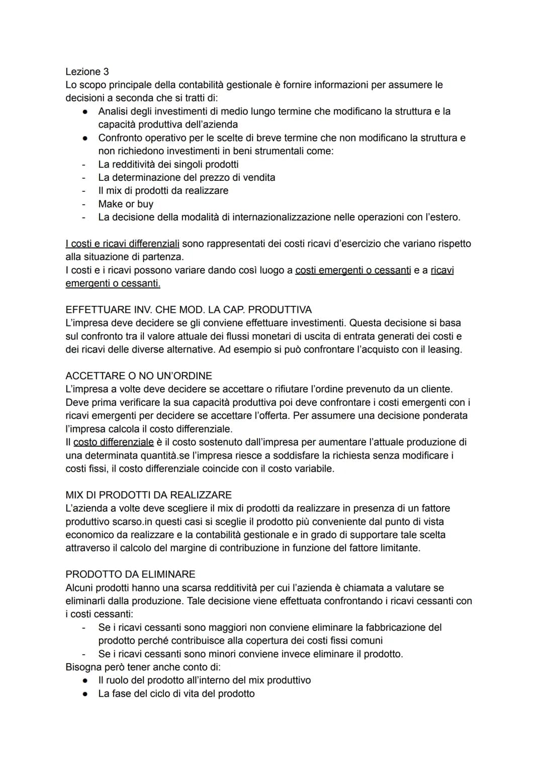 # LA CONTABILITÀ GESTIONALE

II il sistema informativo direzionale supporta gli organi direzionali nell'assumere le decisioni
attraverso pro