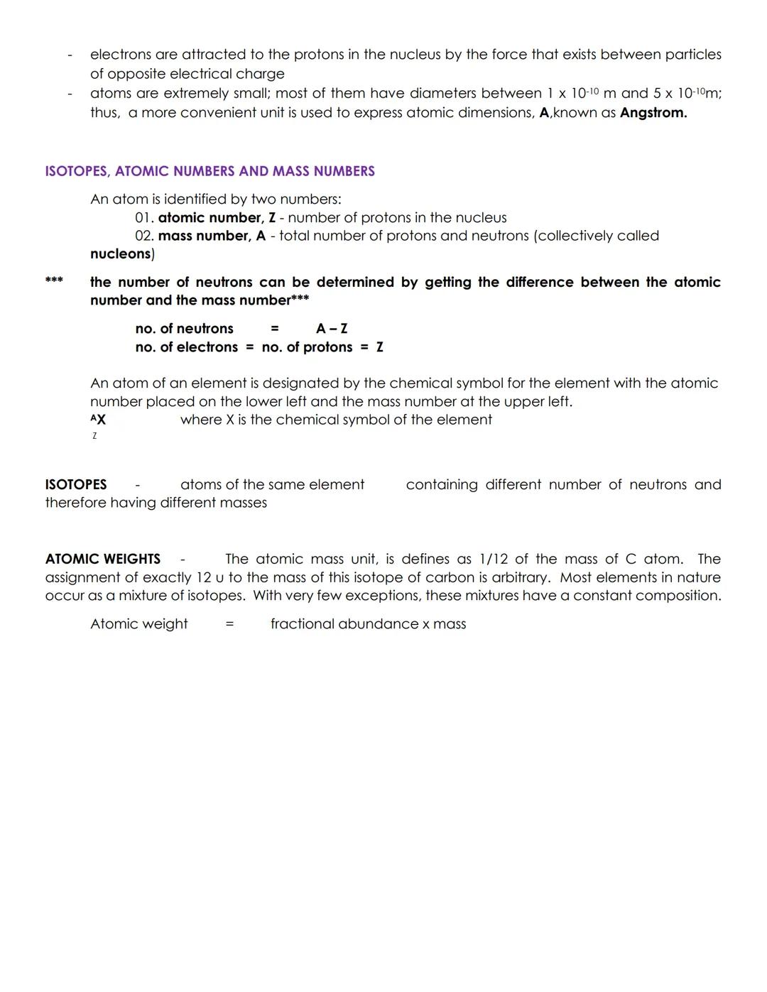 # ATOMS AND THE ATOMIC THEORY

EARLY CHEMICAL DISCOVERIES AND THE ATOMIC THEORY

- Law of Conservation of Mass
  - ➤ 1774- Antoine Lavoisier