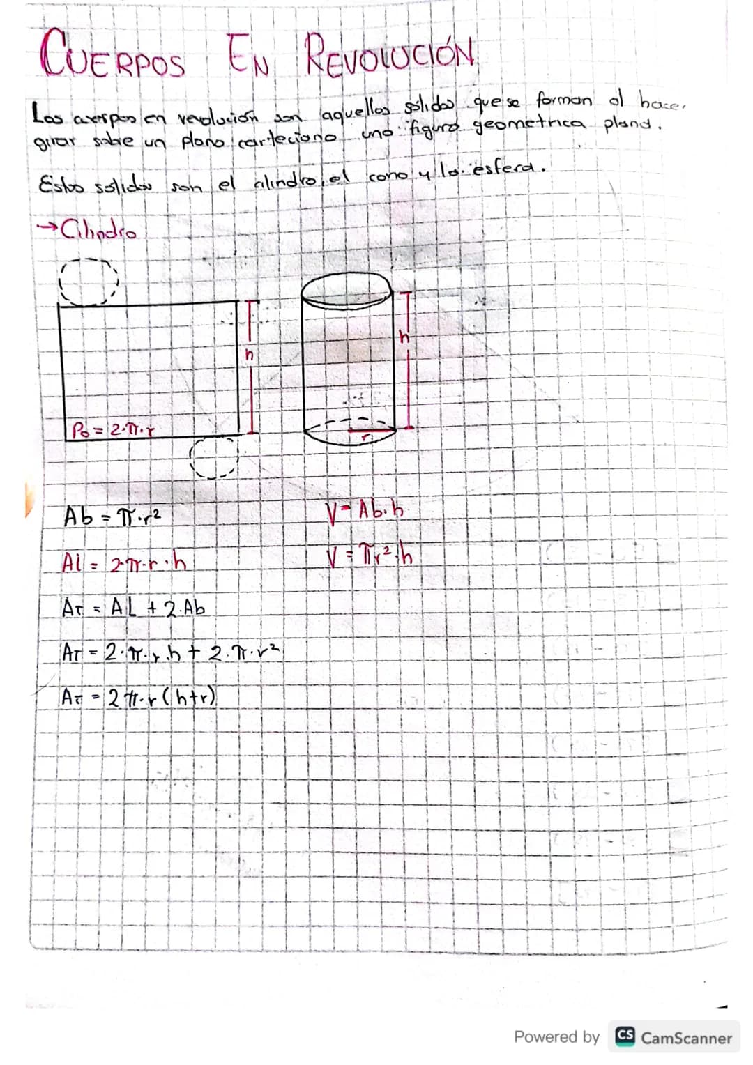 # CUERPOS EN REVOLUCIÓN,

Las axerpos en revolución son aquellos sólido que se forman ol hace.
guar sobre un plono carteciono uno figuro geo