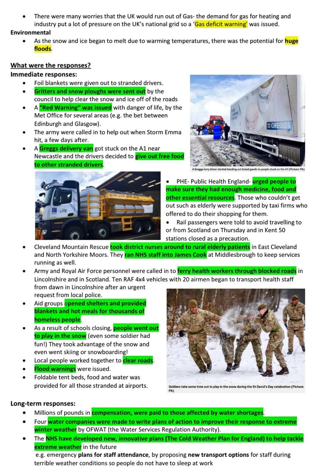 # The Beast from The East- UK Extreme Weather/Storm Case Study

Where did it take place?
*   The cold air came from the Arctic and Siberia
a