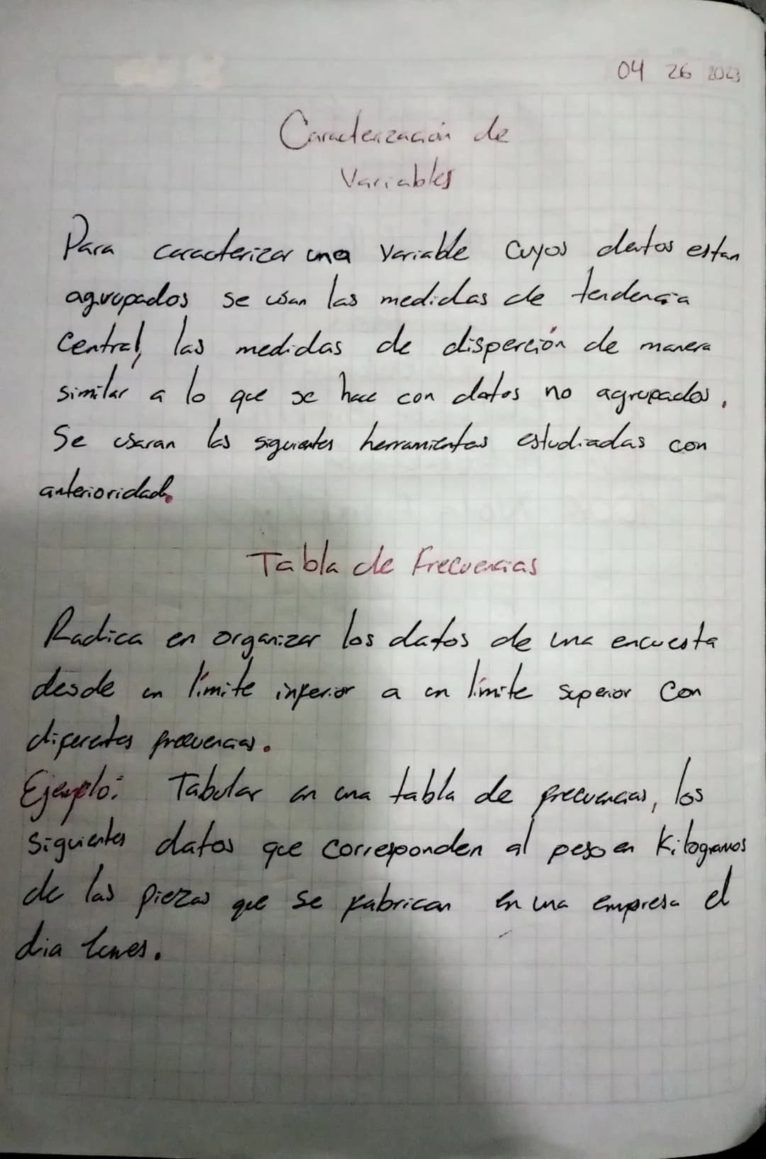 Es una
disciplina
que se encarga
de tabalar datos

Estadistica
Descriptiva

Son sarametros
Para Formar
datos en una
fabla de frecuencia

Med