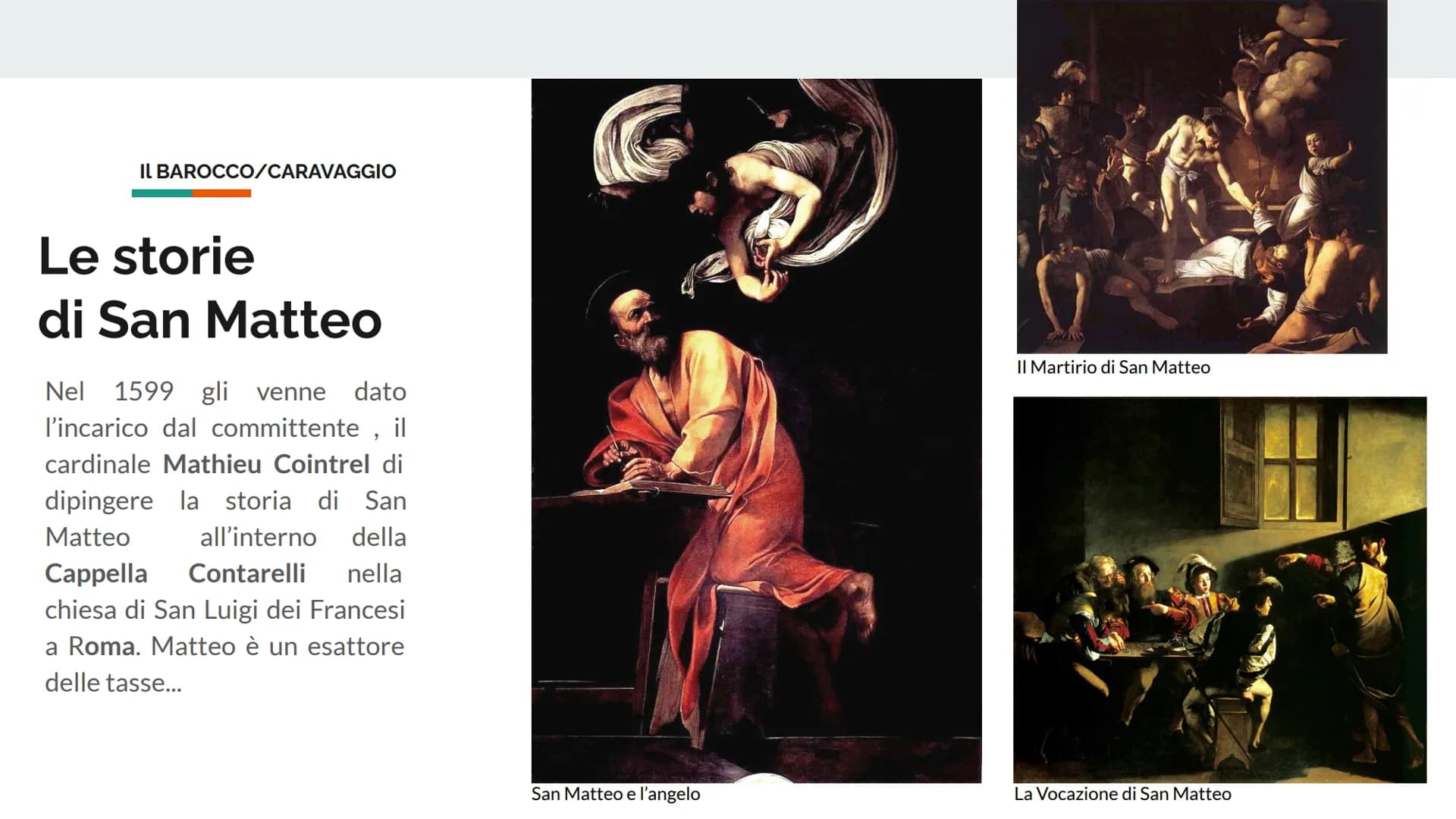 ARTE

IL BAROCCO

CARAVAGGIO IL BAROCCO

IL BAROCCO

DOVE

QUANDO? XVII SECOLO
1600

ITALIA SPAGNA OLANDA

CHI? |
CHI? |
VELAZQUEZ REMBRANDT