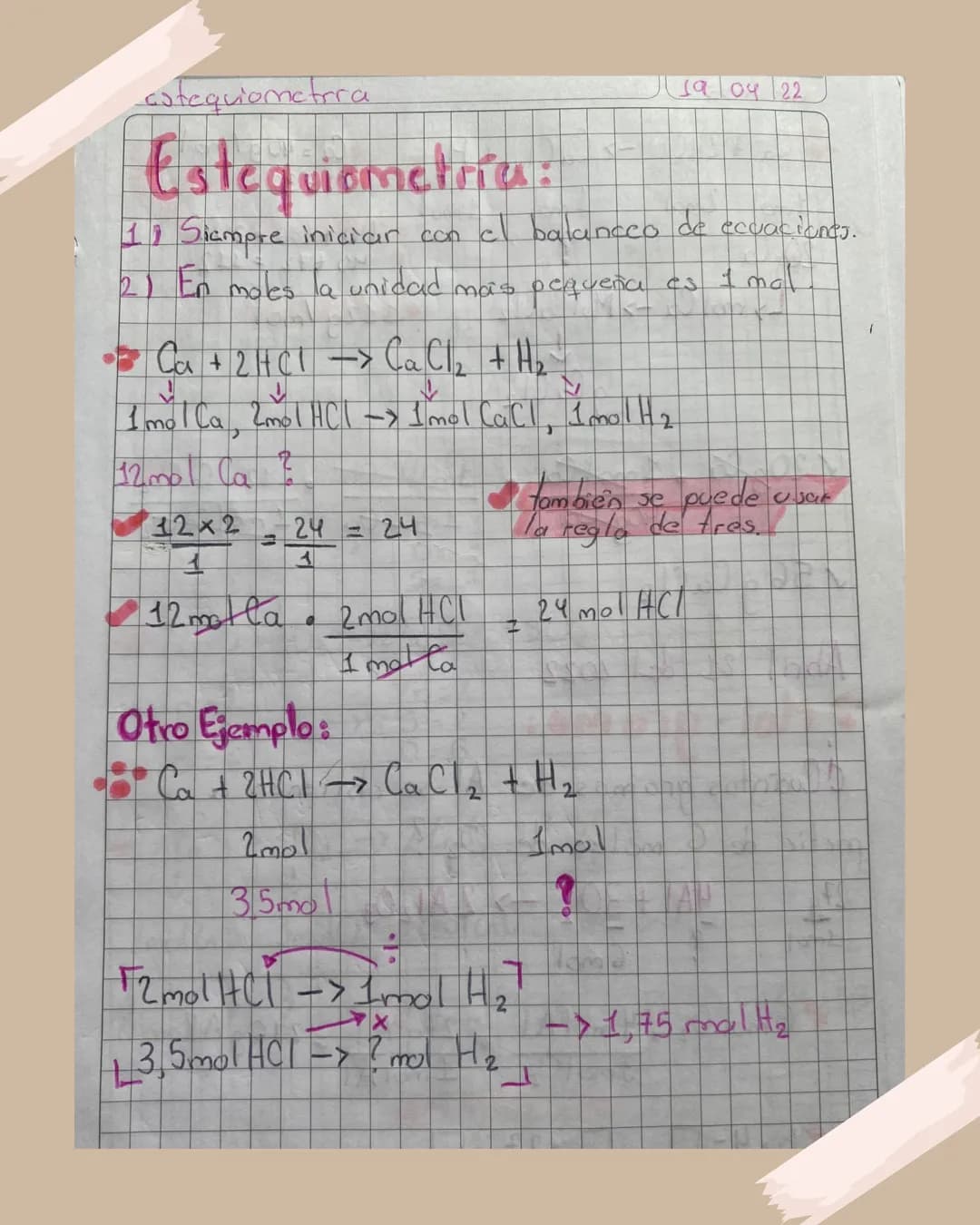 # Estequiometría

Apuntes para Bachillerato cotequiometrra

19 04 22
# Estequiometría:
1) Siampre iniciar con el balancco de ecuaciones.
2) 
