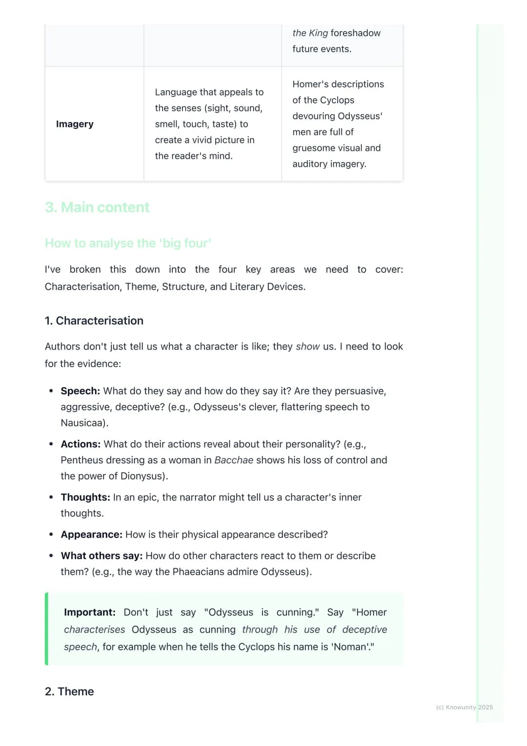 # Literary Analysis Techniques

1. Overview

Literary analysis is all about digging deeper into a text like the Odyssey or a
play like Bacch