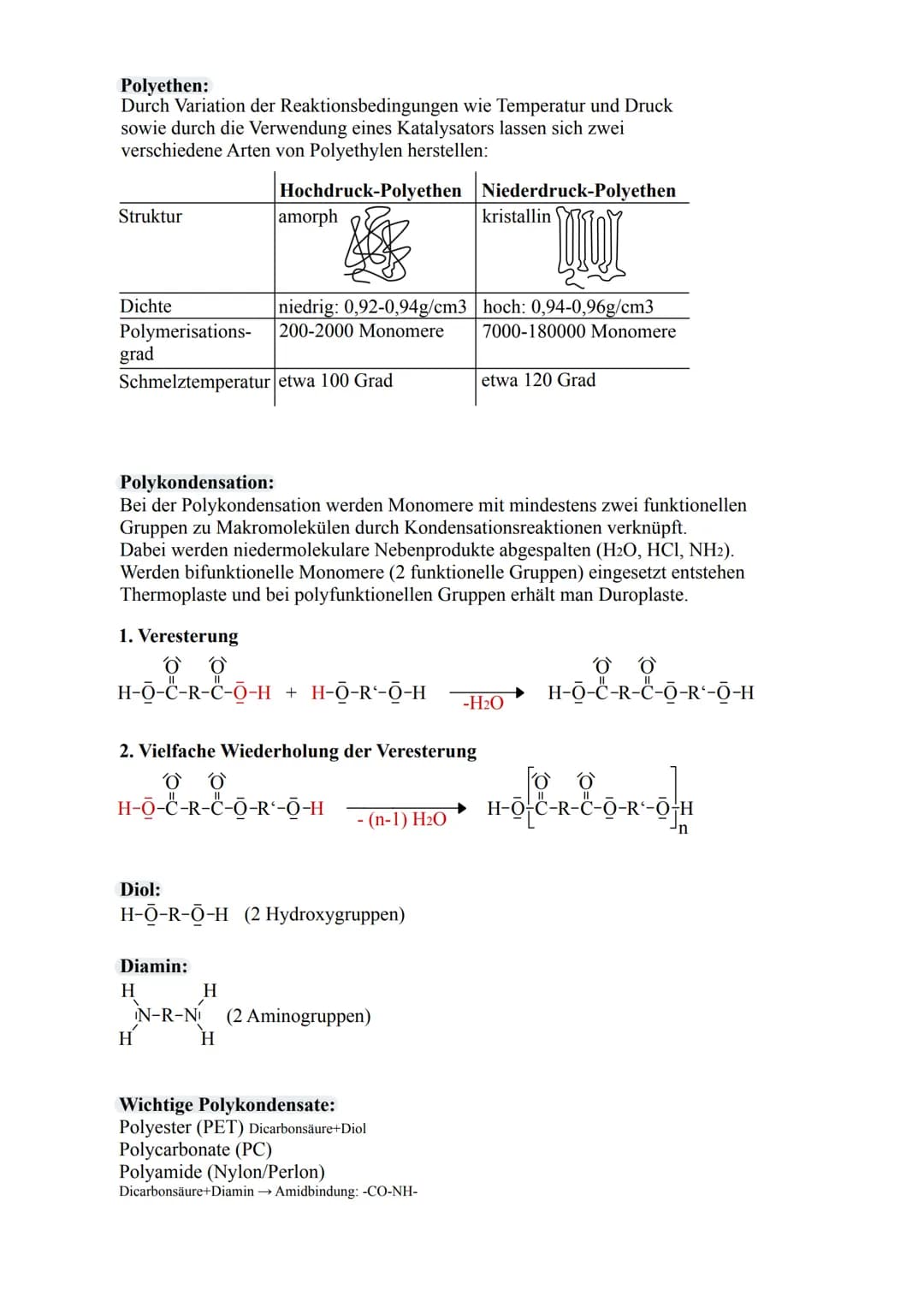 # Kunststoffe
Als Kunststoffe bezeichnet man künstlich synthetisierte makromolekulare Verbindung.
Sie bestehen aus riesigen Molekülen (Makro