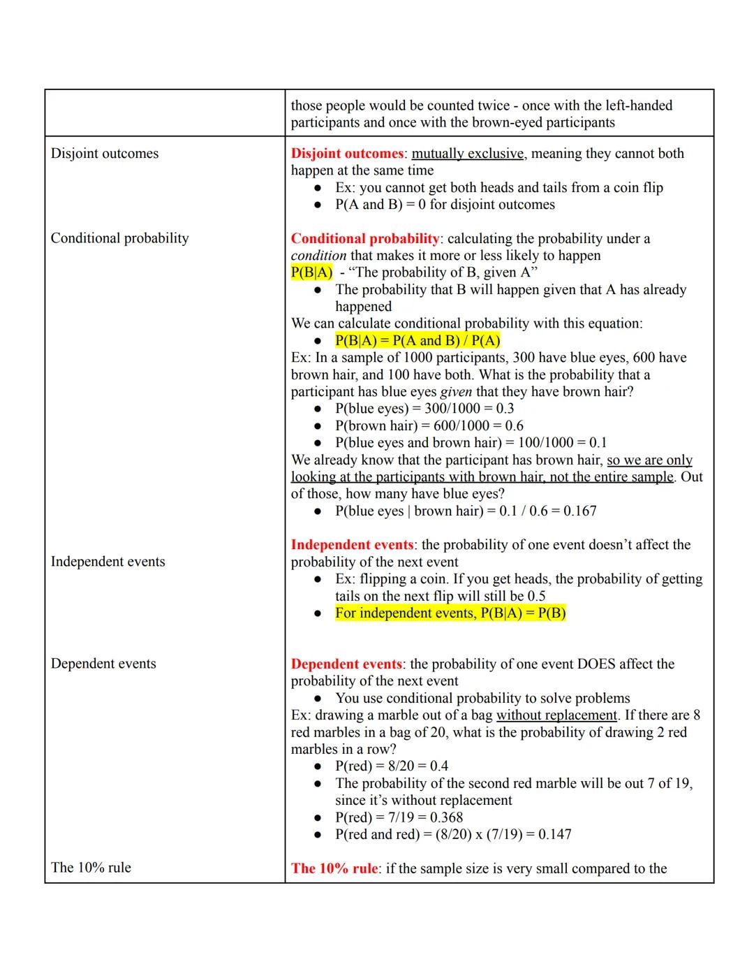 # Statistics Notes: Probability

Summary: Probability is the likelihood that a given event of a random process will occur. As the
number of 