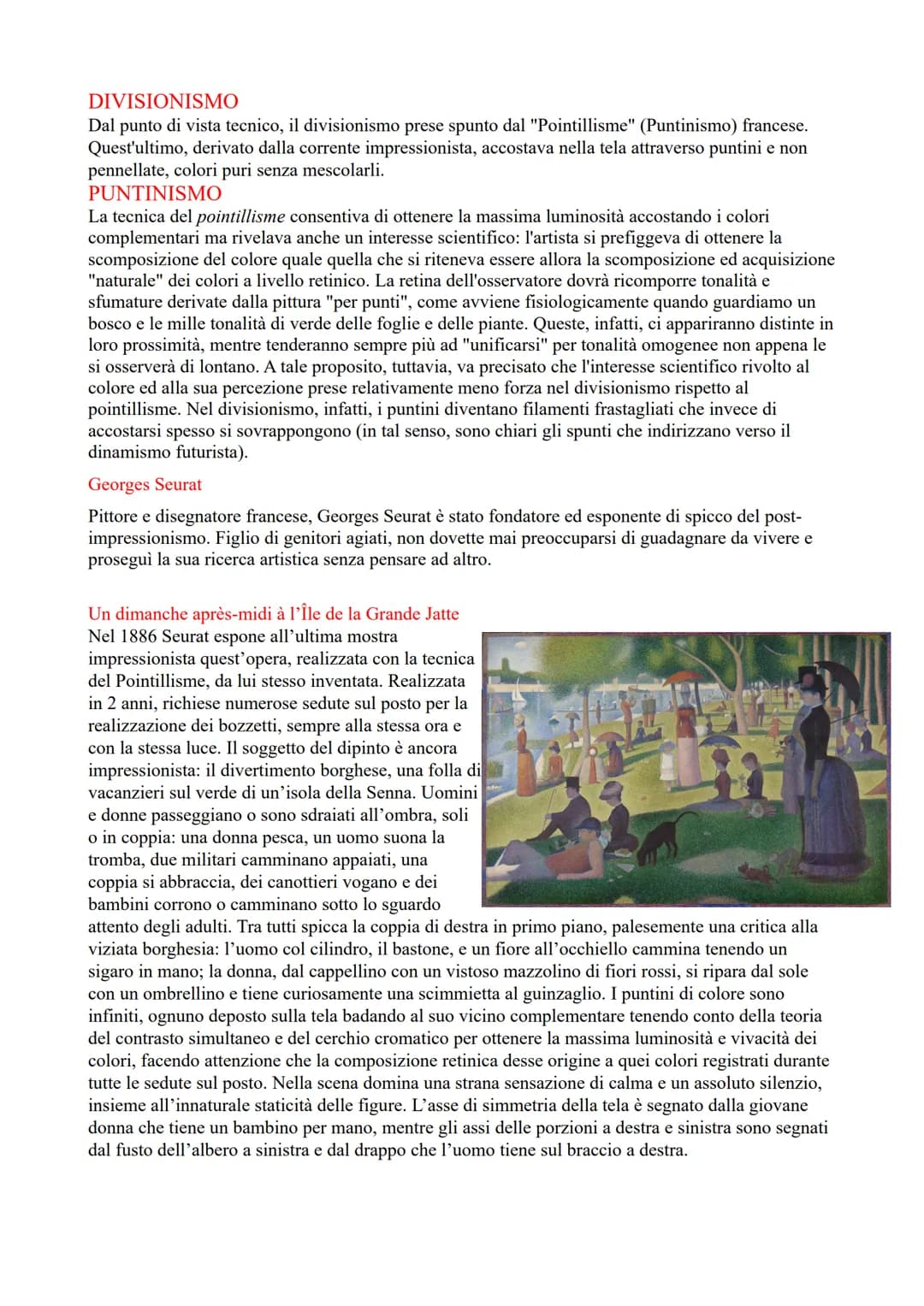# POST-IMPRESSIONISMO

Dopo l'impressionismo occorreva un processo di ricerca quasi infinito che divenne sempre più
personale. Caratteristic