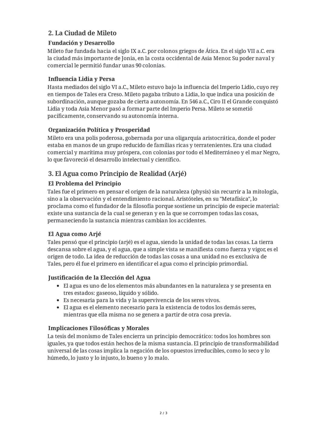 # Tales de Mileto: Resumen Extenso

## 1. Vida y Obra

### Origen y Contexto

Tales de Mileto (624-546/545 a.C.) es considerado uno de los p