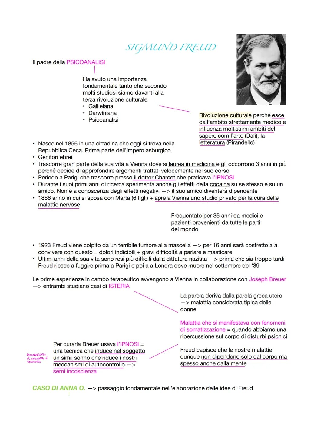 SIGMUND FREUD

Il padre della PSICOANALISI

Ha avuto una importanza
fondamentale tanto che secondo
molti studiosi siamo davanti alla
terza r