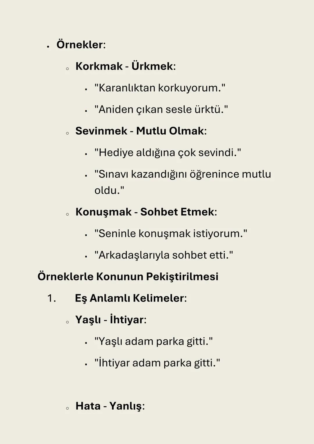 # Eş Anlamlı ve Yakın Anlamlı Kelimeler

1. Eş Anlamlı Kelimeler

Eş Anlamlı Kelimeler: Aynı anlamı taşıyan,
birbirinin yerine kullanılabile