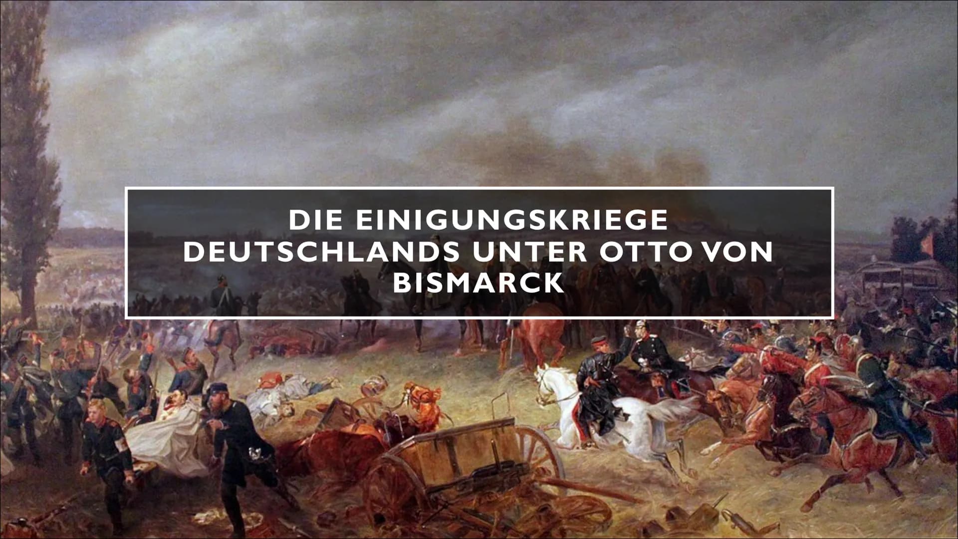 # DIE EINIGUNGSKRIEGE

DEUTSCHLANDS UNTER OTTO VON

BISMARCK # GLIEDERUNG

*   1. Ausgangslage
*   2. Deutsch-Dänischer Krieg
*   3. Preußis