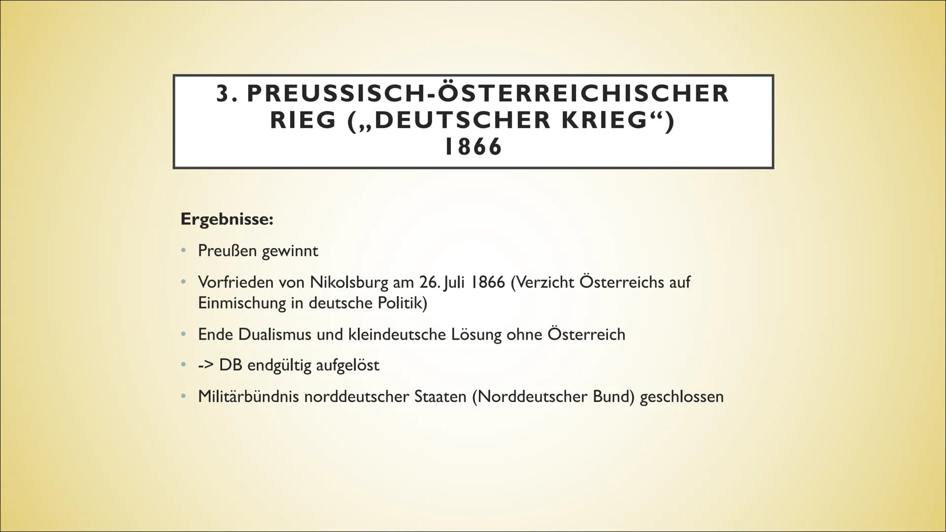 # DIE EINIGUNGSKRIEGE

DEUTSCHLANDS UNTER OTTO VON

BISMARCK # GLIEDERUNG

*   1. Ausgangslage
*   2. Deutsch-Dänischer Krieg
*   3. Preußis