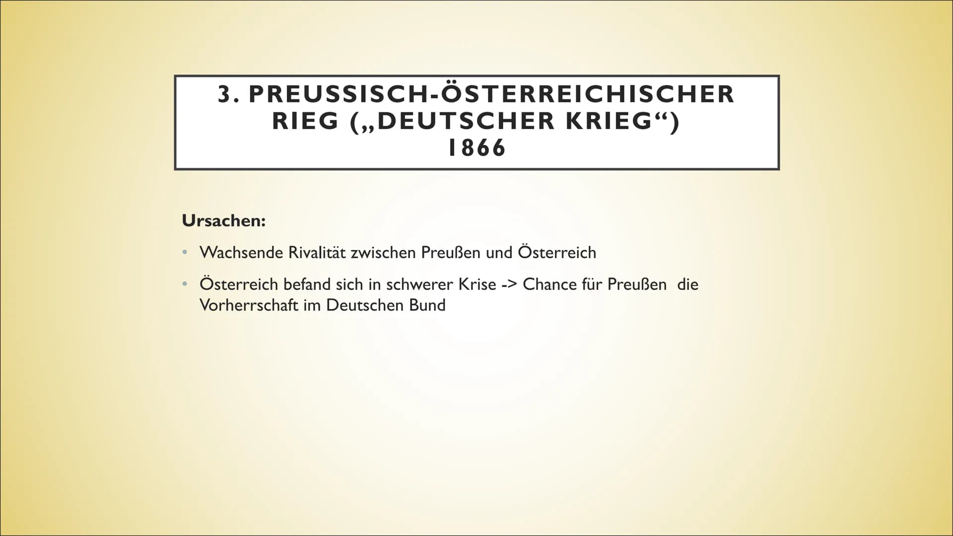 # DIE EINIGUNGSKRIEGE

DEUTSCHLANDS UNTER OTTO VON

BISMARCK # GLIEDERUNG

*   1. Ausgangslage
*   2. Deutsch-Dänischer Krieg
*   3. Preußis