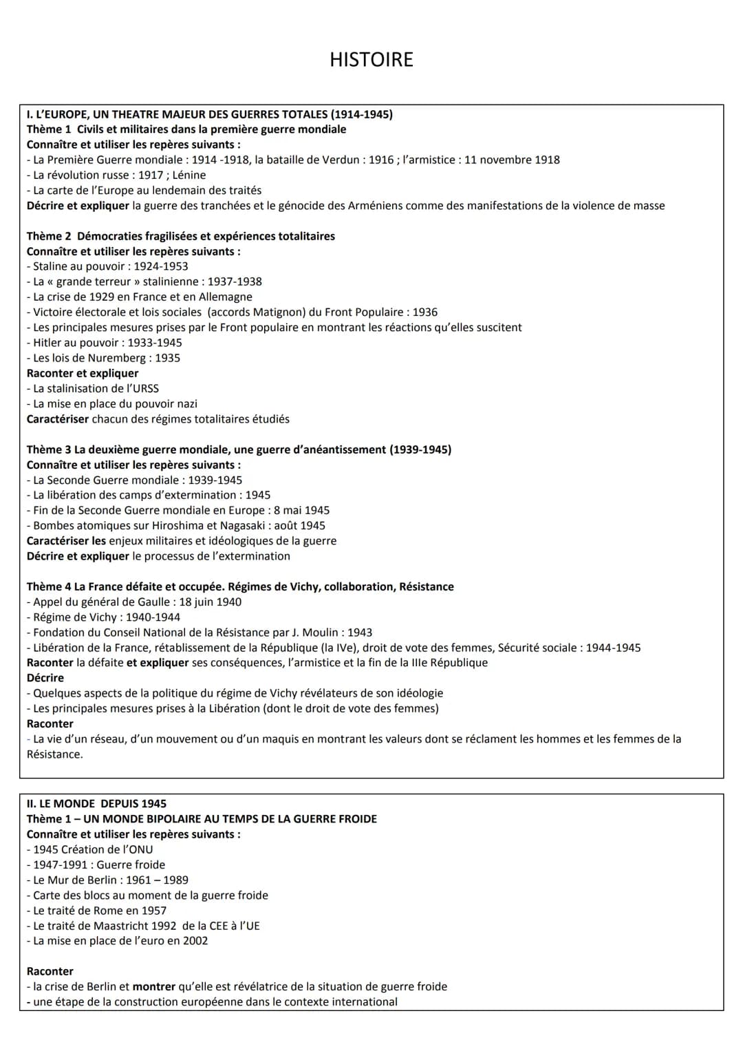 # FICHES DE REVISIONS BREVET

UN SIÈCLE DE TRANSFORMATIONS (1910-2010)

1910 Début du fordisme

1928 Fleming découvre les antibiotiques

AUG