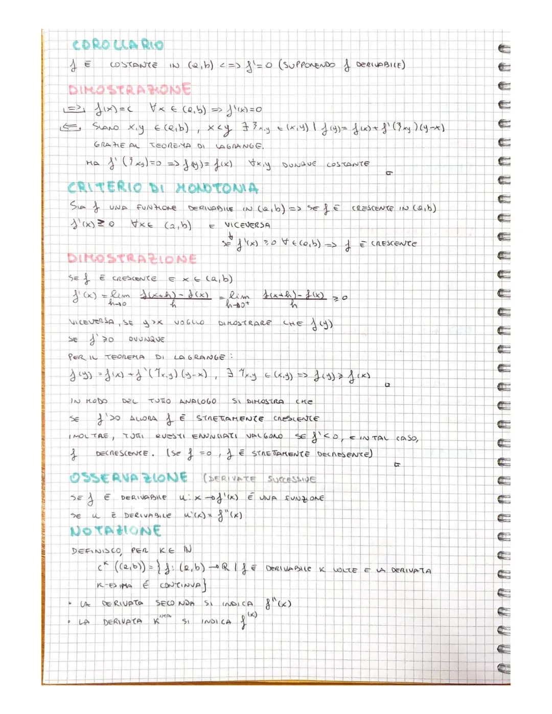 # LA DERIVATA

DEFINIZIONE
SIA J: [a,b]-R , SIA XE [2.6]
DIRO CHE & E DERIVABILE IN X SE ESISTE FINITO $lim_{h \to 0} \frac{f (xo+h)- (xo)}{