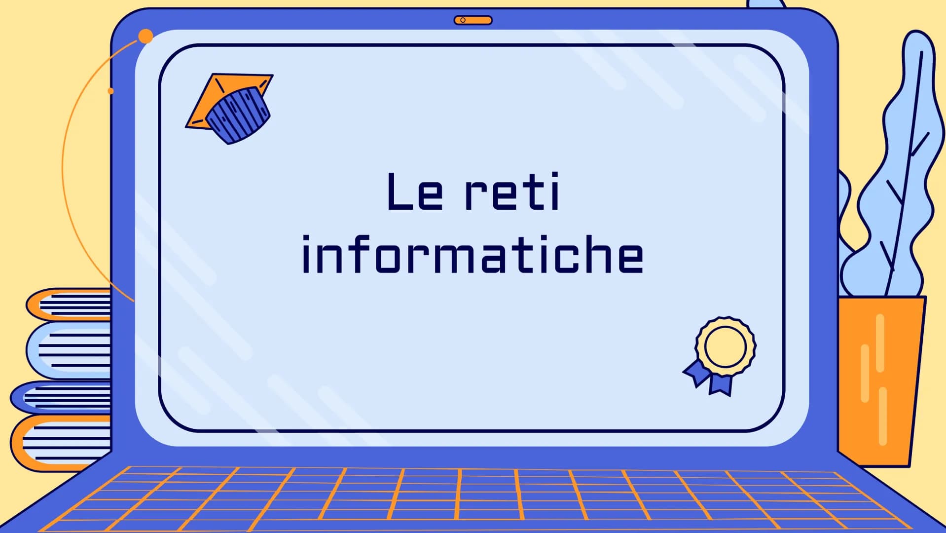 # Le reti
informatiche Che cos'è una rete?

Una rete informatica è un insieme di
computer connessi tra di loro per mezzo di
cavi o antenne c