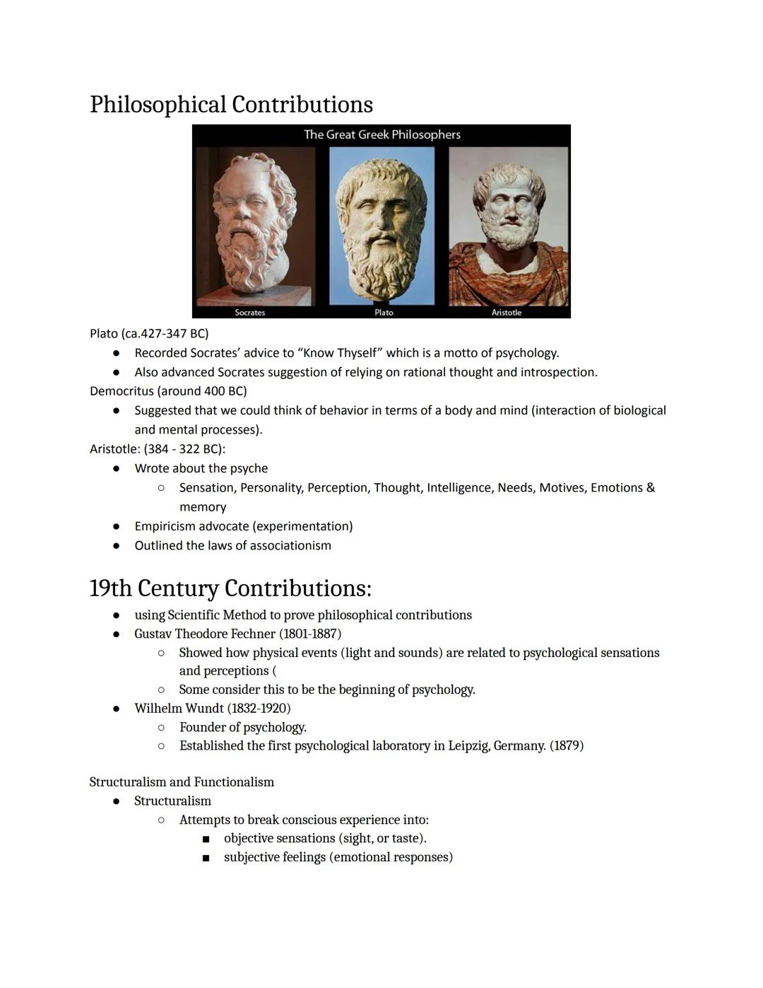 # Philosophical Contributions

The Great Greek Philosophers

Socrates

Plato

Aristotle

Plato (ca.427-347 BC)

*   Recorded Socrates' advic