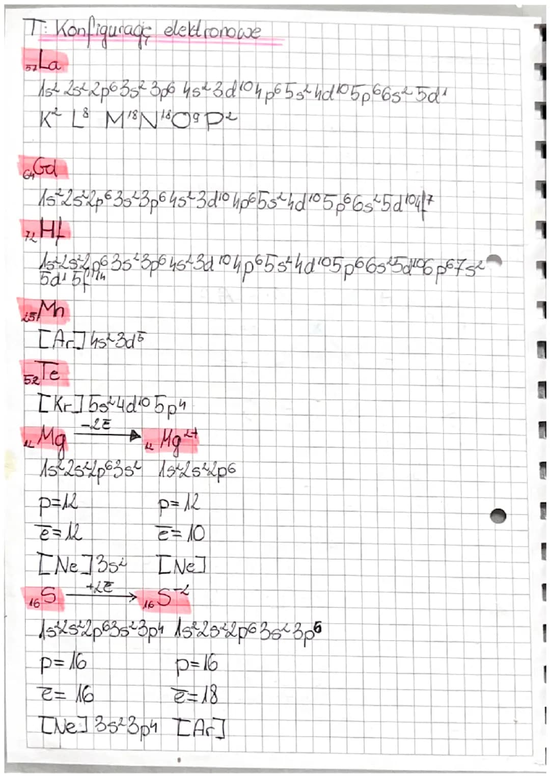 T: Budowa atomu

A
151
KA
L. masowa A
p+n
1. atomowaz
e
P=AA
e=Z
n= A
-
K L M N O P Q... - pautoki
2 8 18

s p d i - podpostoki
2 6 10 14

1
