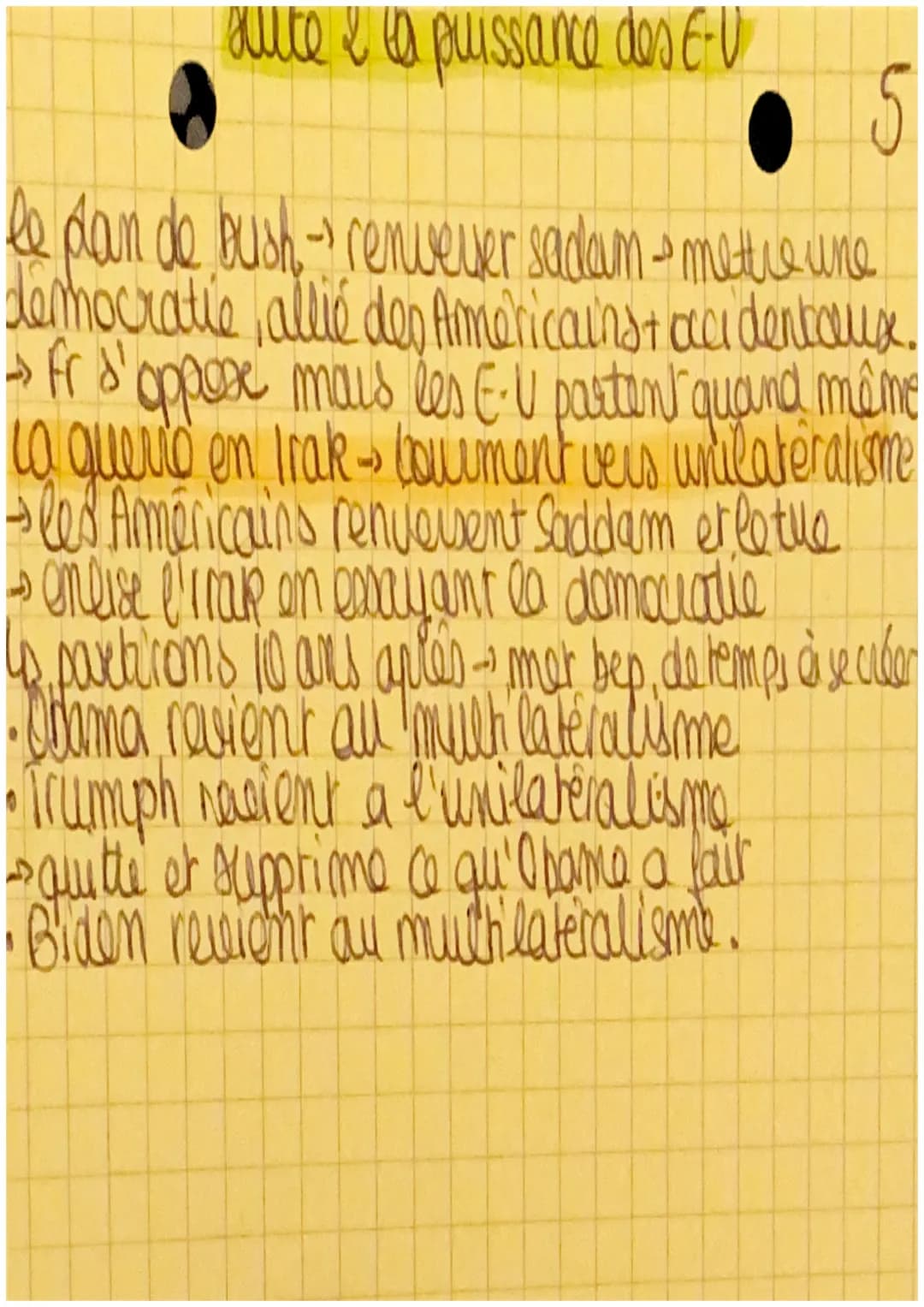 # la Puissance des Etats-Unis 5

E-U puissanco exceptionello tous les domaines
$
\rightarrow$

hyper-puissance, huanco cau Chivet Europe sor