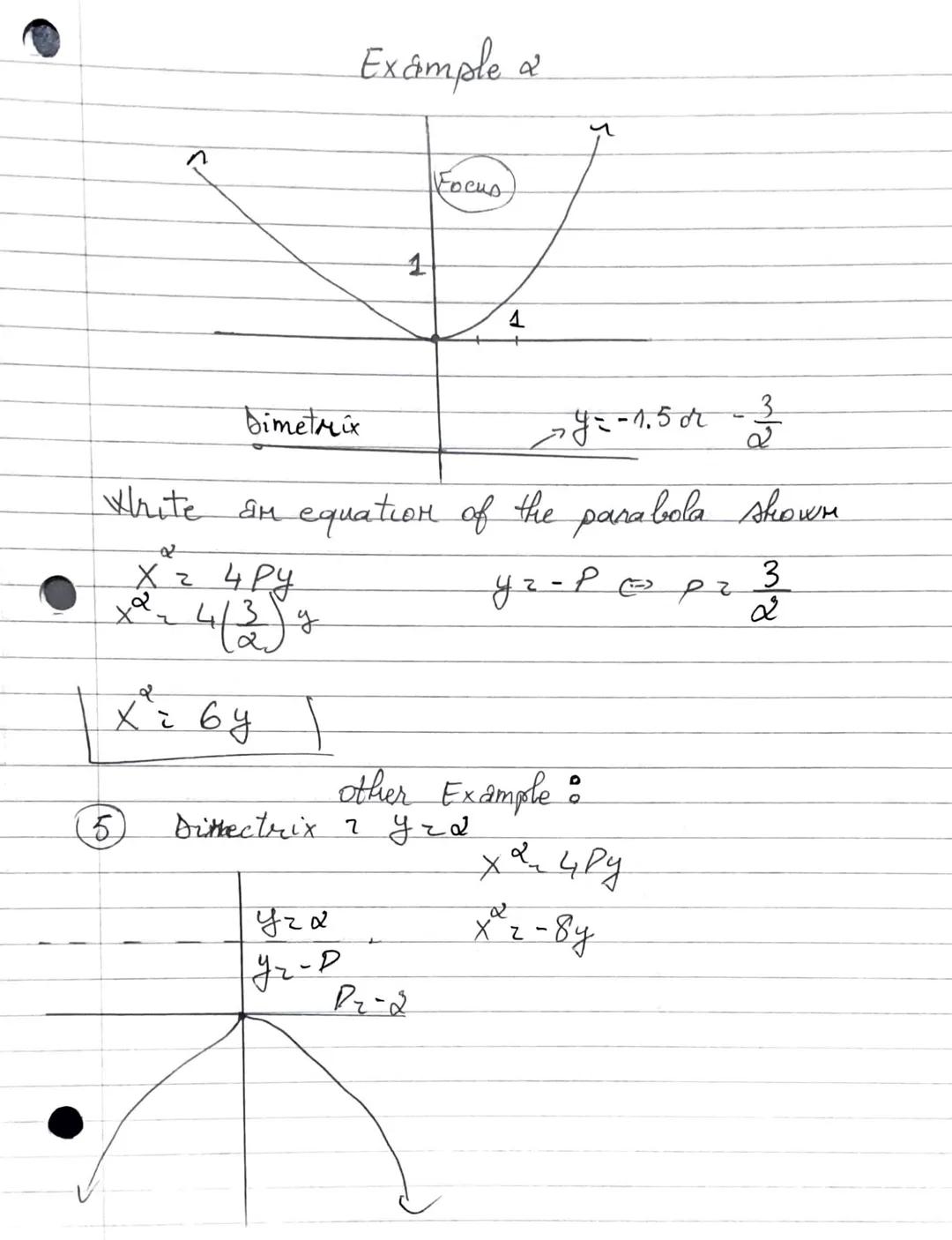 8.2
Formula
Focas
(0;P)
Vertex (0;0)
directrixンソニーP
$Xz4py; p>0$
Vertex (0;0)
dinectrix yz-P
focus
(0;P)
$Xz4py; p<0$
directrix
X-op
7
direc