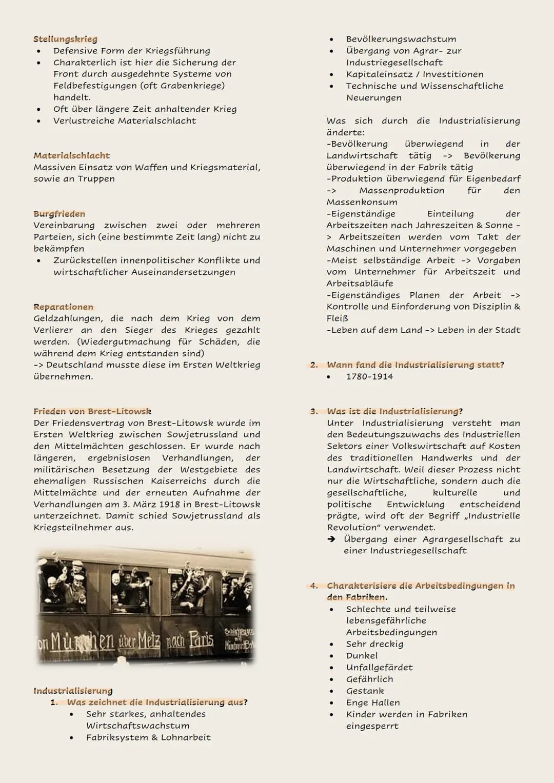 # Begriffe:
Industrialisierung, Imperialismus und
Erster Weltkrieg

Industrialisierung
Industrialisierung ist innerhalb eines Staates ein
Pr