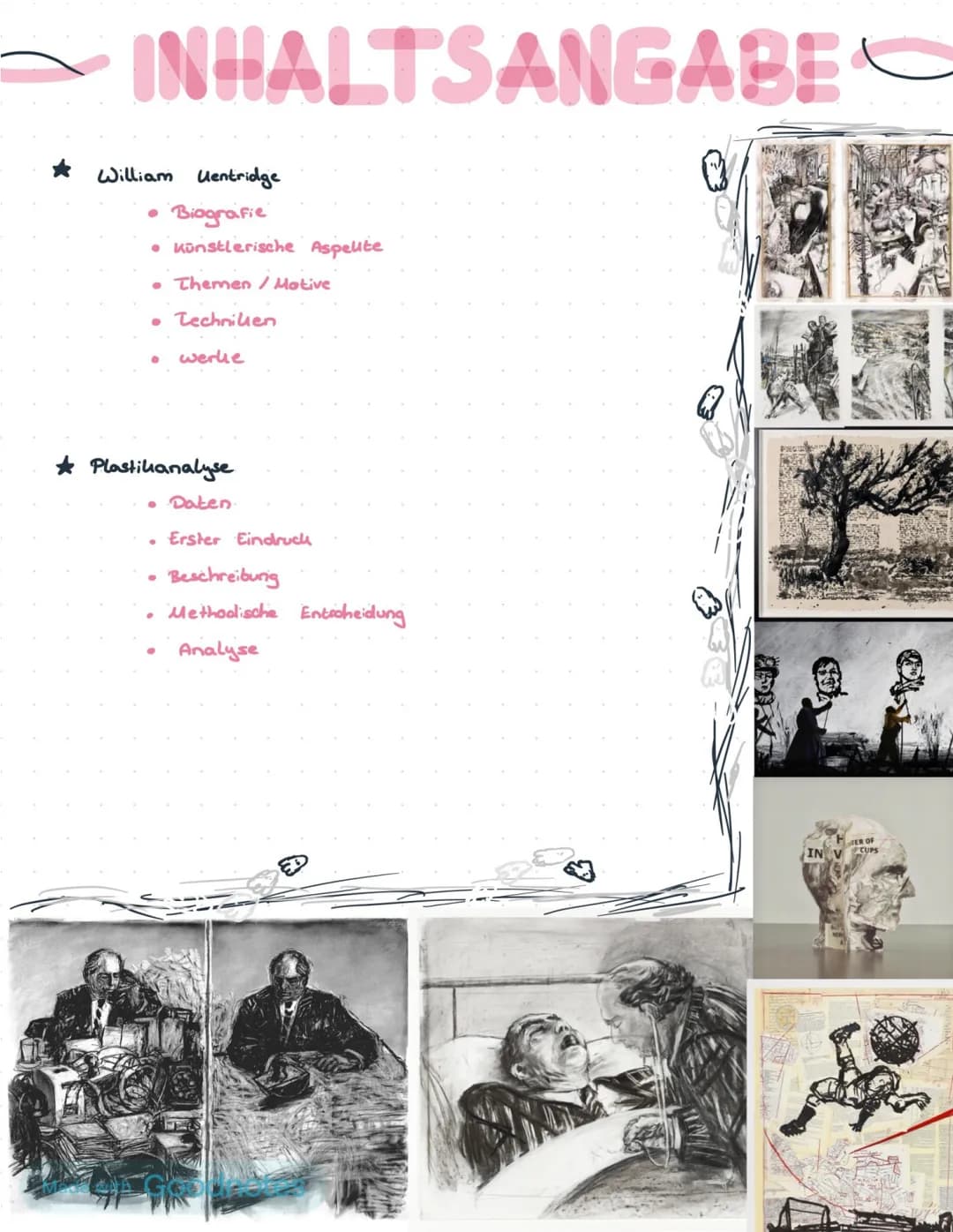 2021
# William Kentridge
Ein Südafrikanischer Künstler
Kunst LK # INHALTSANGABE

★ William Uentridge

*   Biografie
*   Künstlerische Aspeli