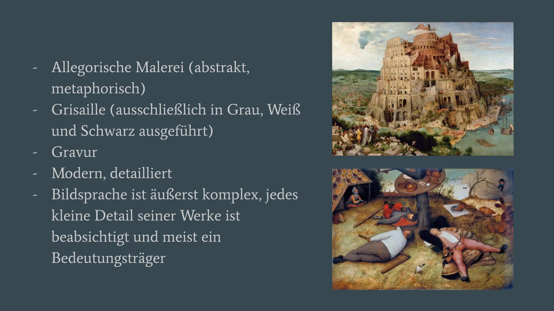 # Pieter Bruegel der Ältere

...

18.08.22 Q1 Kunst RAD # Agenda

- Biografie
- Bruegels Werke und Stil
- Der Konflikt um Bruegels Kunst
- A