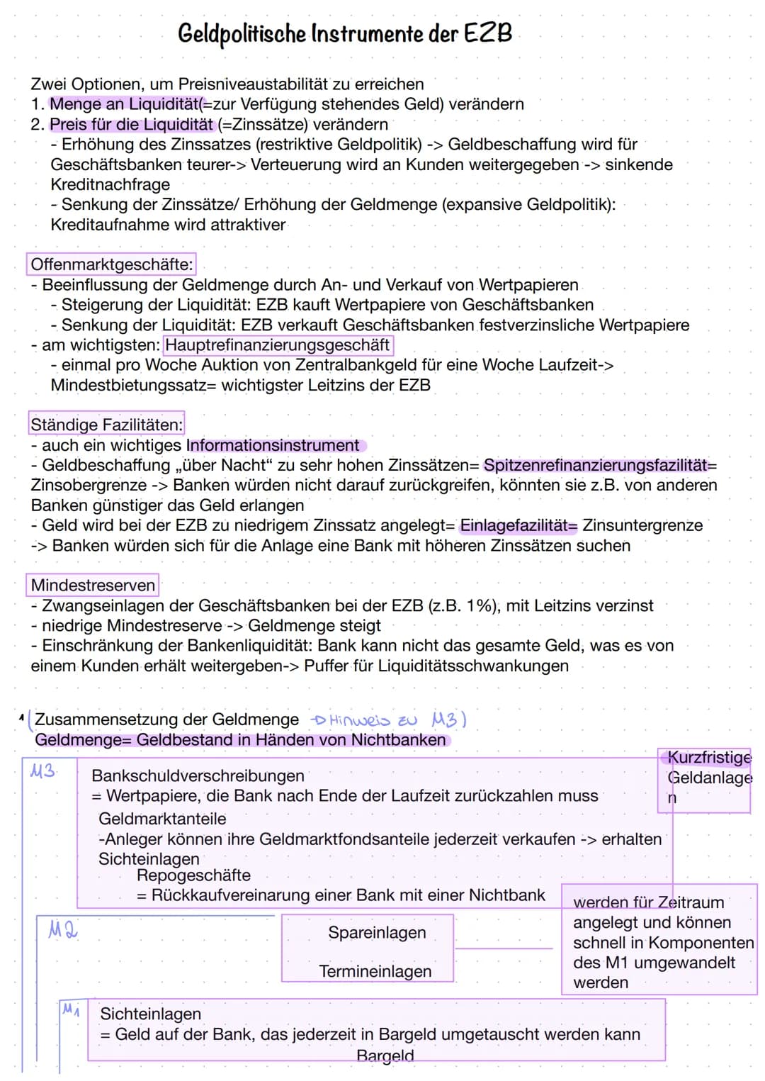 # Die Geldpolitik der Europäischen Zentralbank

Grundlegendes:
- Sitz in Frankfurt
- Gründung 1998

Zentrales Ziel: Gewährleistung der Preis